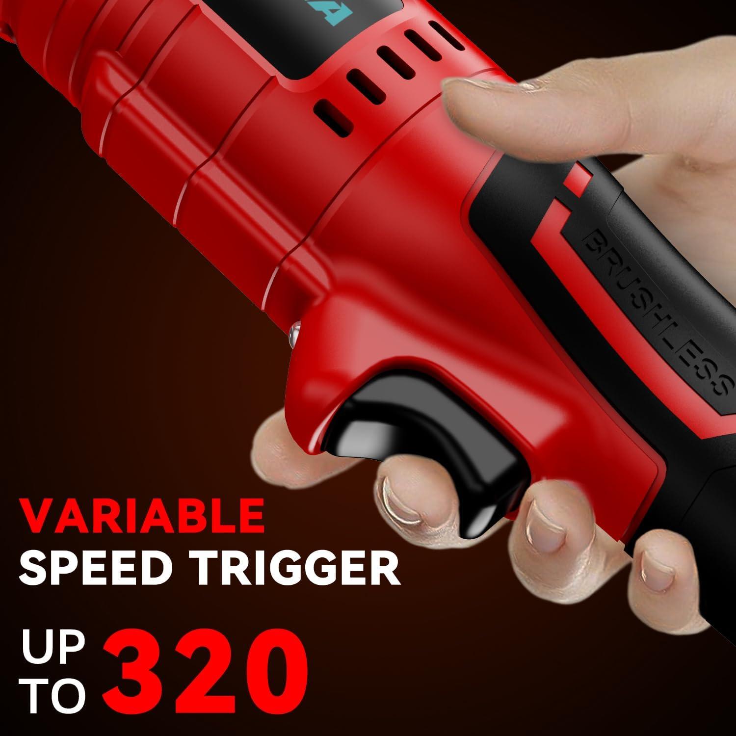 Llave de Trinquete Inalámbrica DEMIMA 3/8" 18V Motor Sin Escobillas