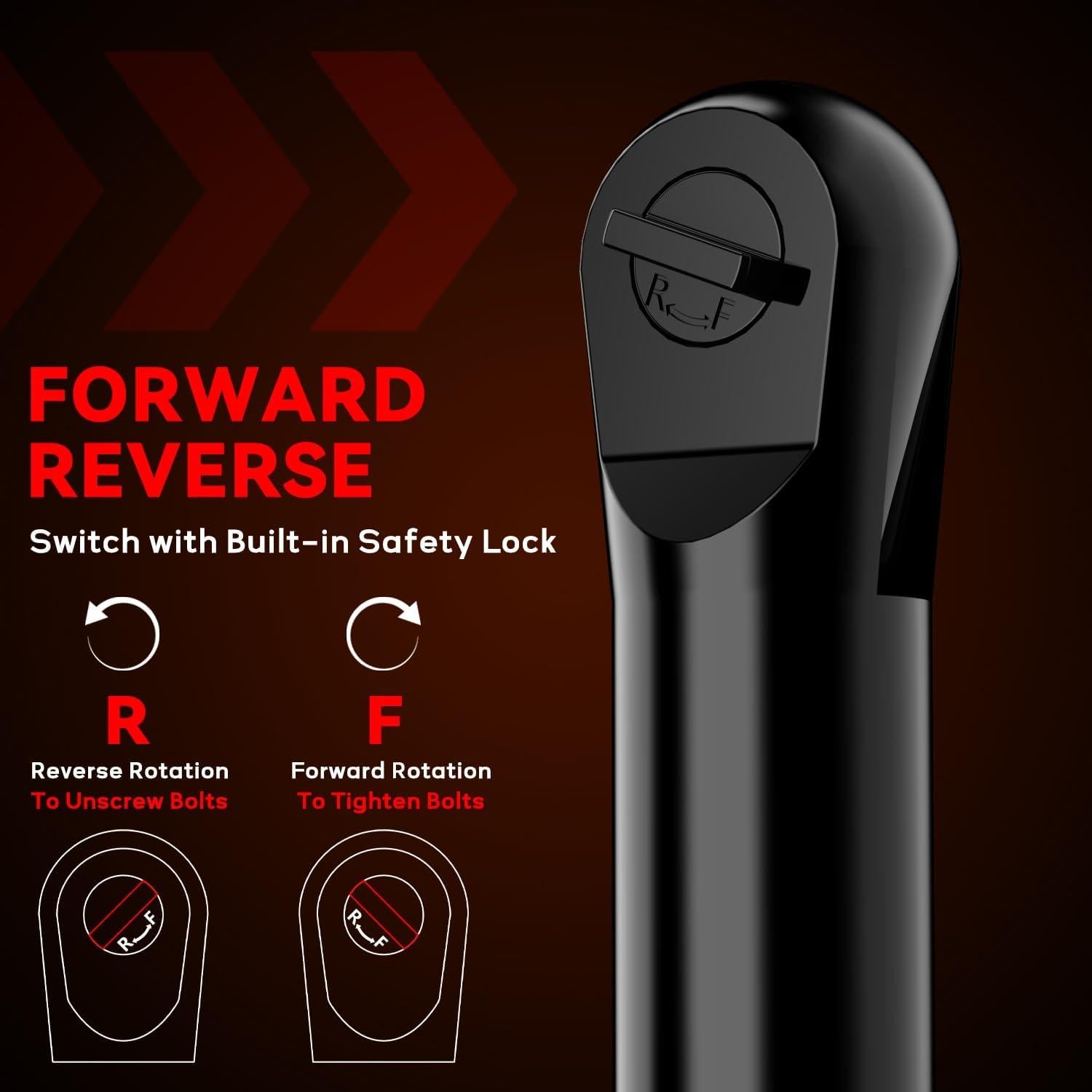 Llave de Trinquete Inalámbrica DEMIMA 3/8" 18V Motor Sin Escobillas