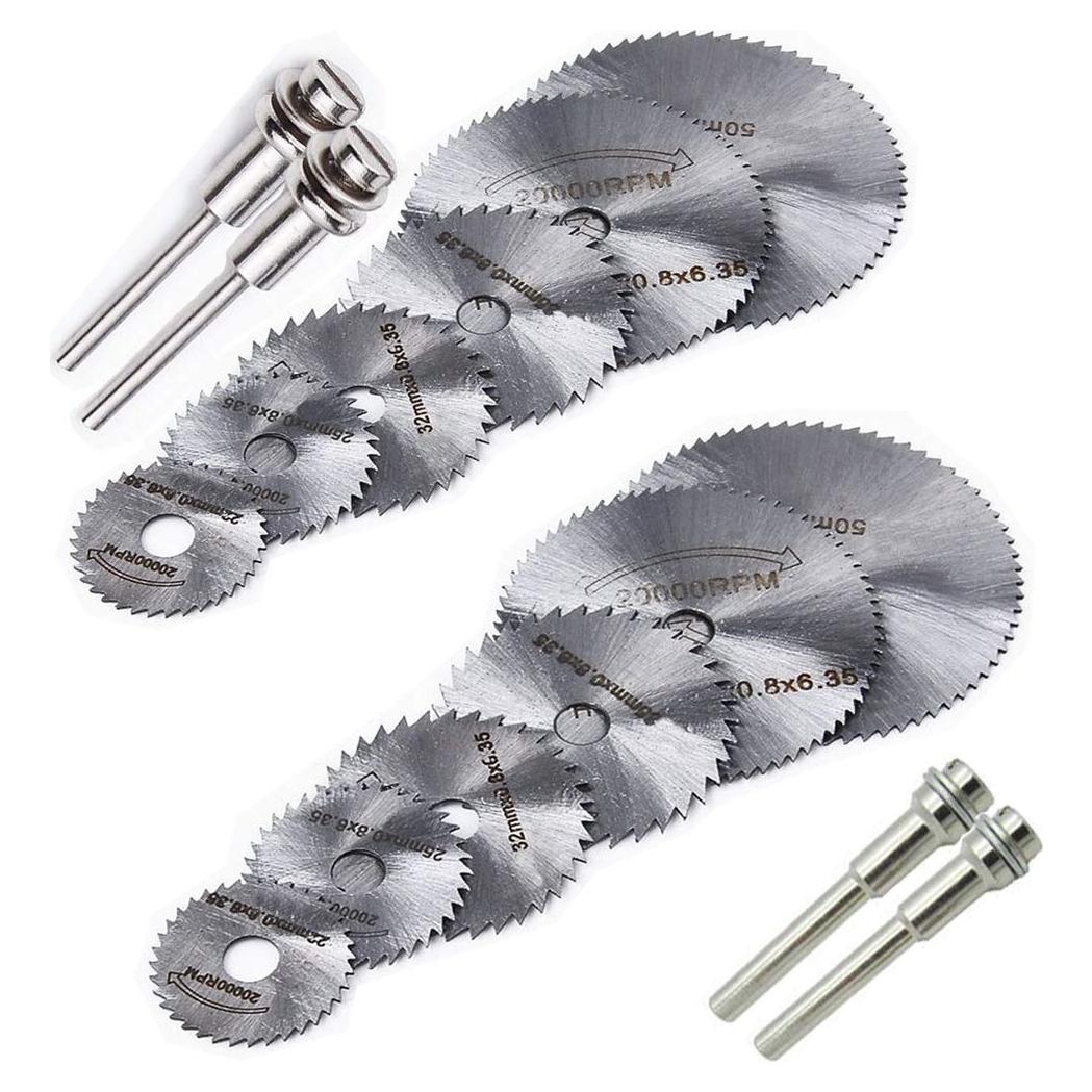 Juego de Sierras Circulares HSS QISF 16 Piezas para Dremel