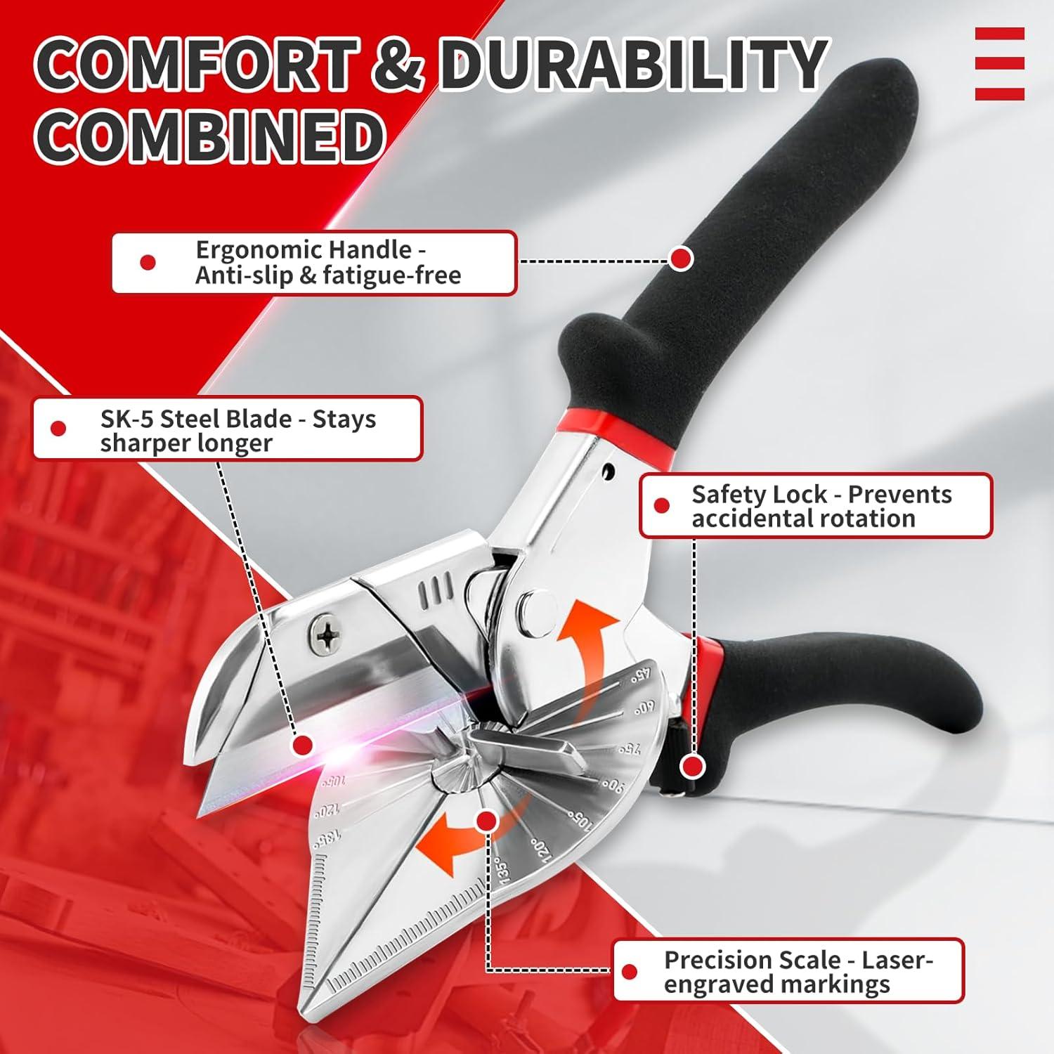 Cortadora de Inglete OOMDMI con 12 Cuchillas de Acero Inoxidable