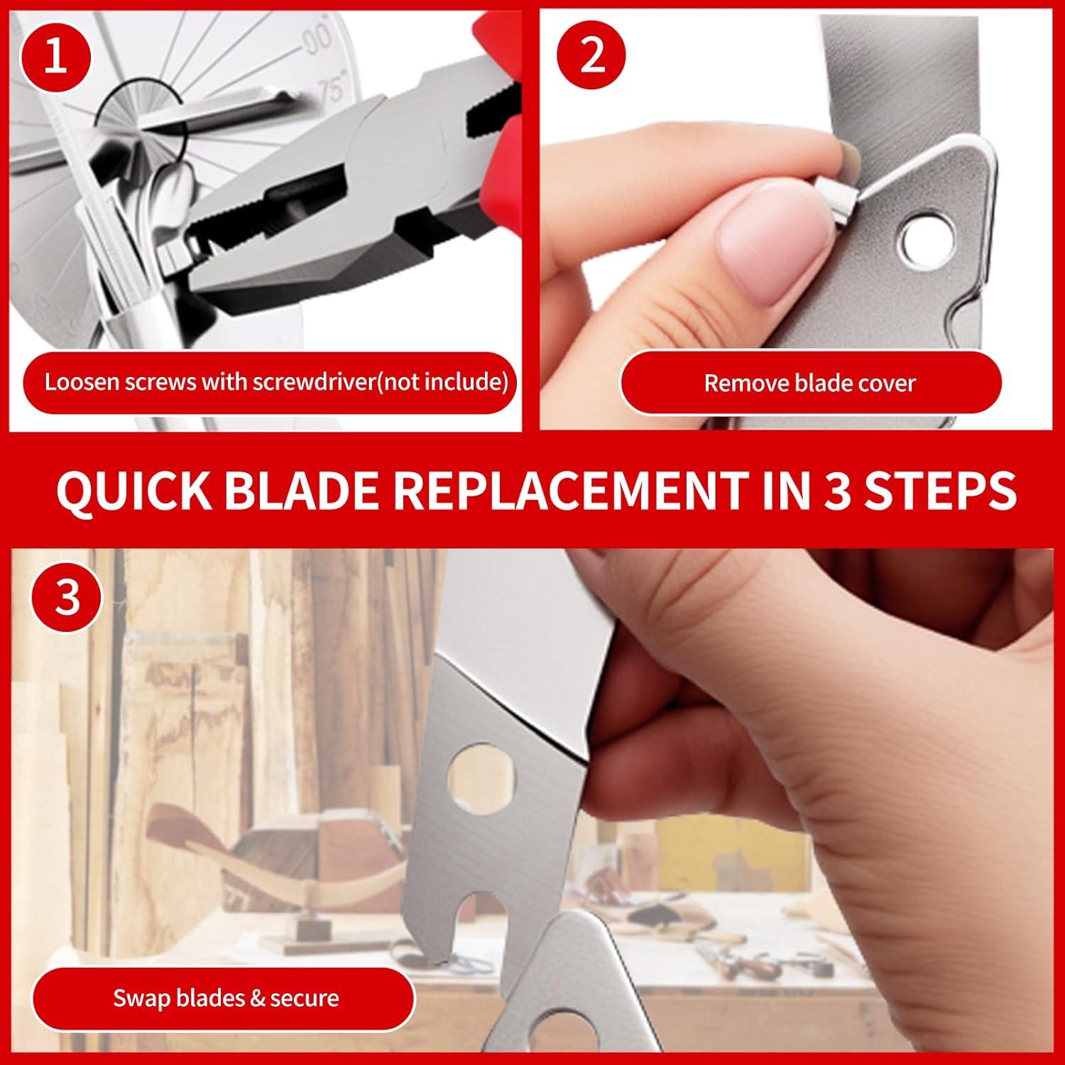 Cortadora de Inglete OOMDMI con 12 Cuchillas de Acero Inoxidable