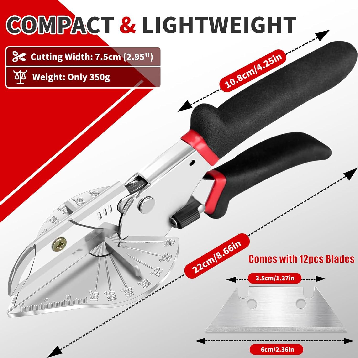 Cortadora de Inglete OOMDMI con 12 Cuchillas de Acero Inoxidable