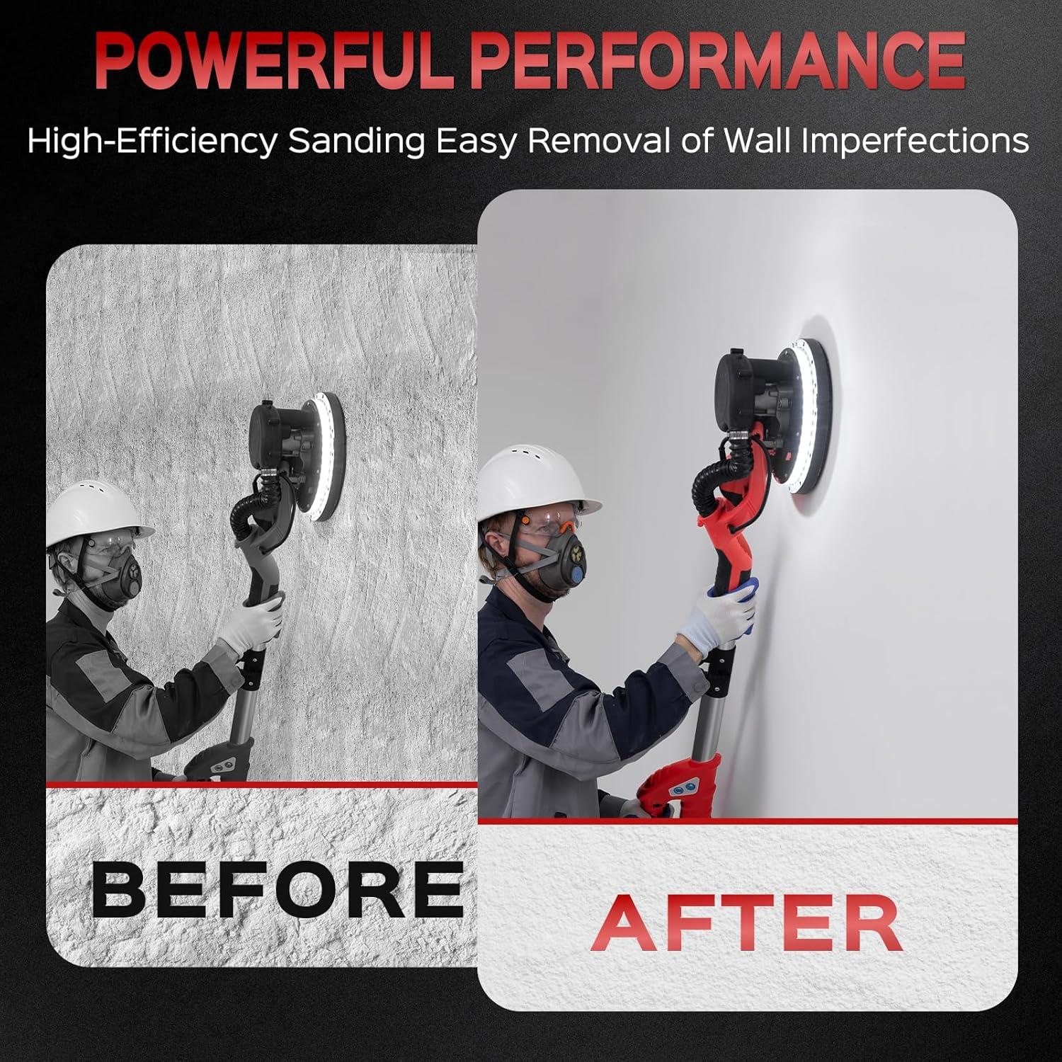 Lijadora de Drywall IMQUALI 8A 950W 7 Velocidades 800-1800RPM