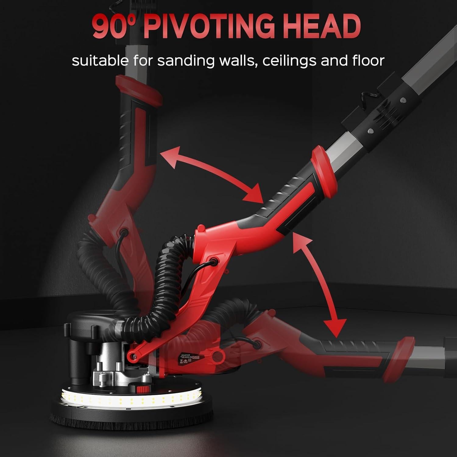 Lijadora de Drywall IMQUALI 8A 950W 7 Velocidades 800-1800RPM