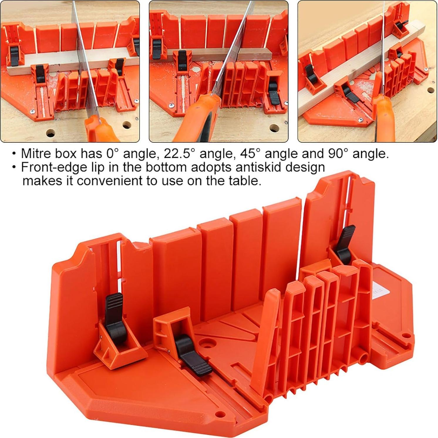 Caja de Mitre FAUOSWUK 35.5cm con Guía de Corte Preciso