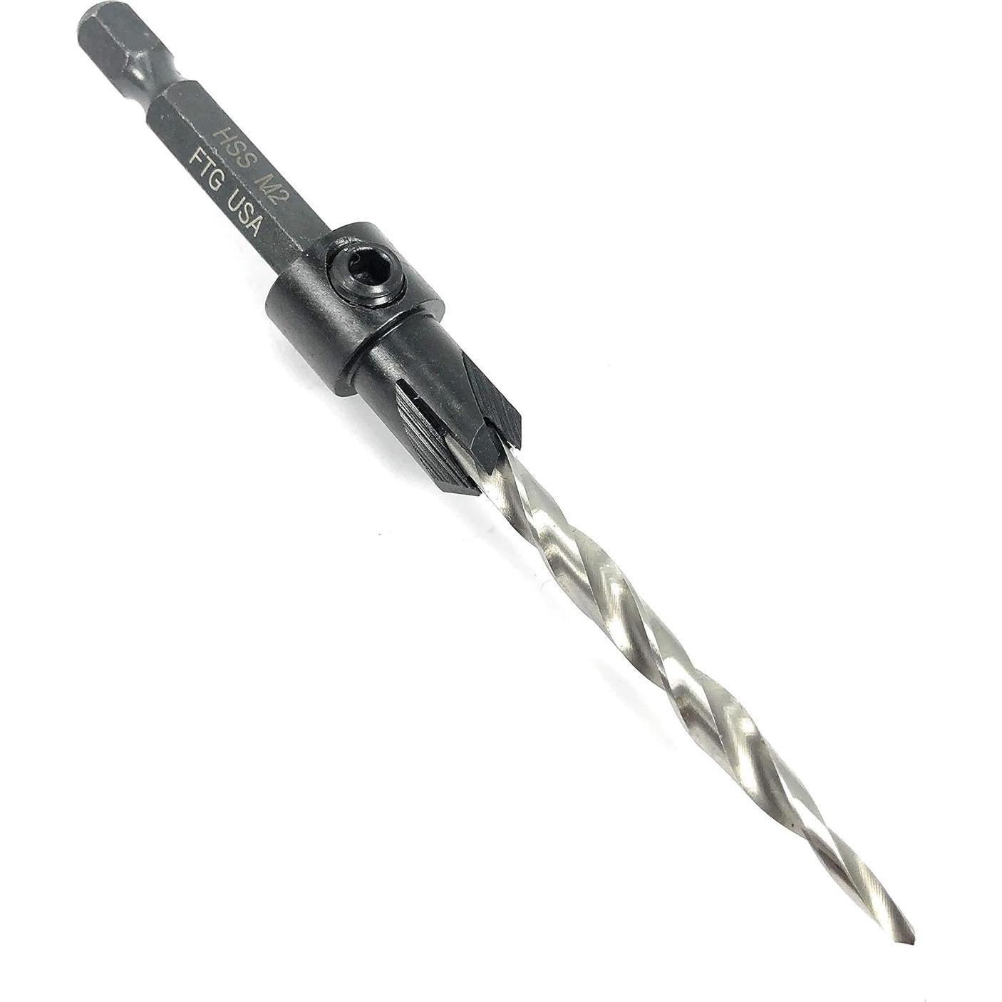 Juego de Brocas Avellanadas FTG USA 5 Piezas para Madera