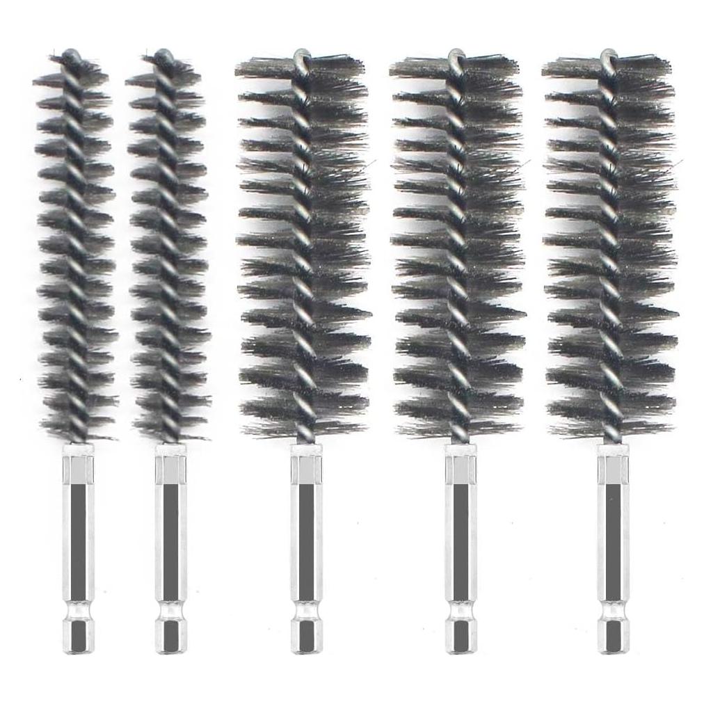 Set de Cepillos de Limpieza BeQell Acero Inoxidable 5PCS 15mm/25mm