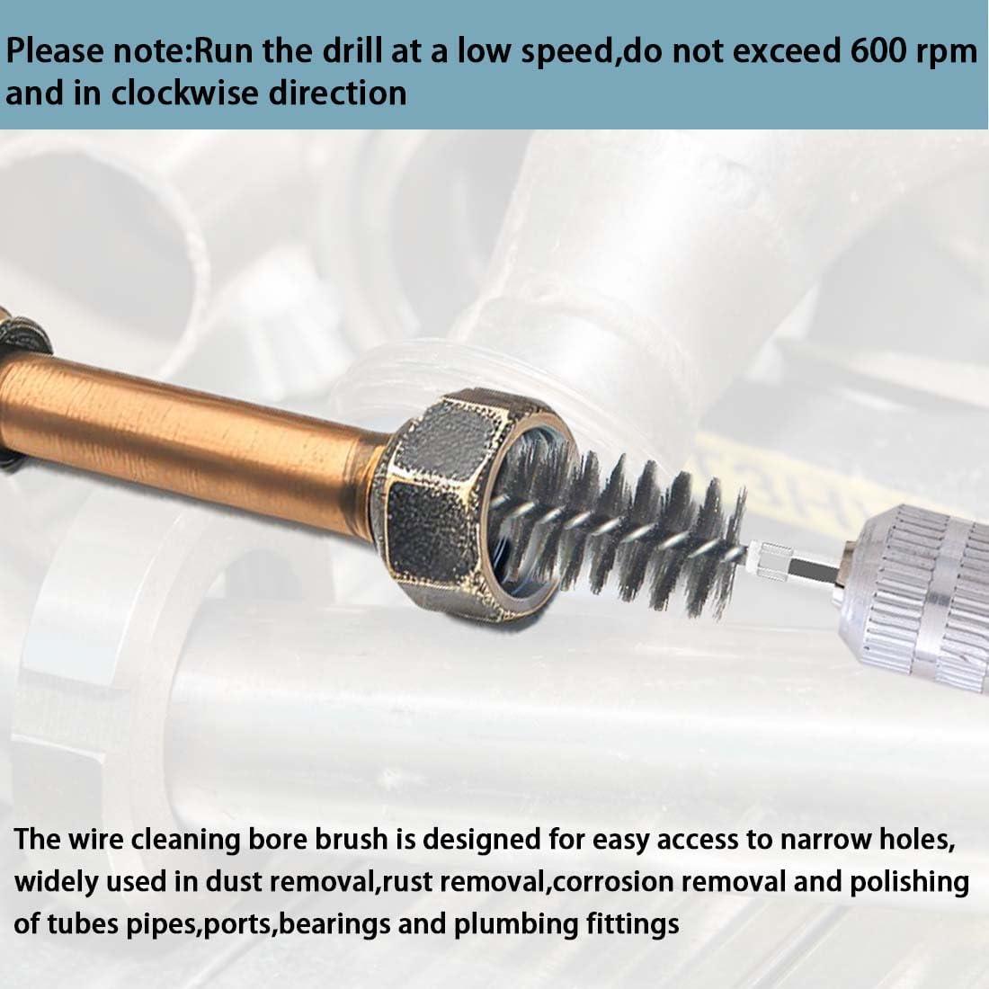 Set de Cepillos de Limpieza BeQell Acero Inoxidable 5PCS 15mm/25mm