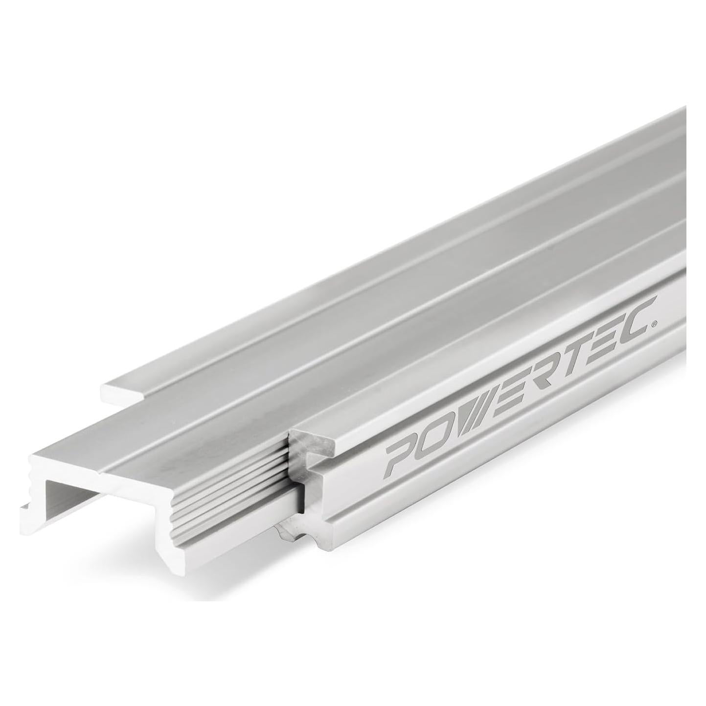 Juego de T-Track y T-Bar de Aluminio POWERTEC 121.92 cm