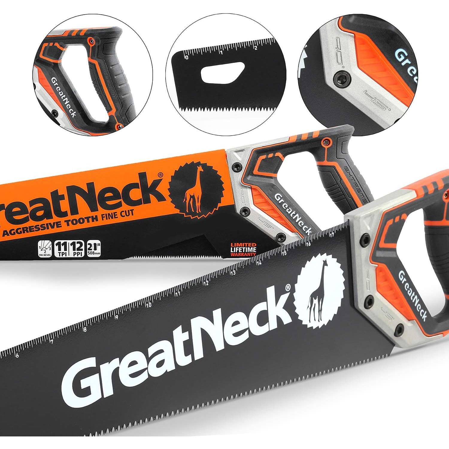 Sierra de Mano GreatNeck 74004 50.8 cm Dientes de Triple Bisel