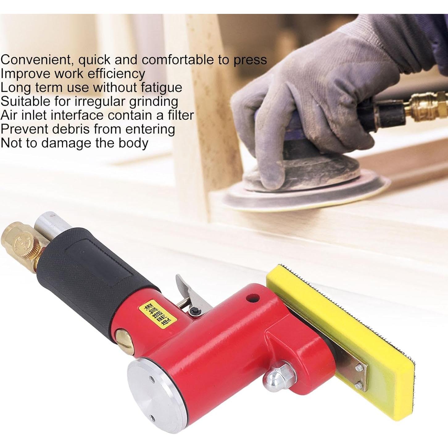 Lijadora Orbital Neumática Jadeshay 0.83kg 13000rpm Aleación Zinc