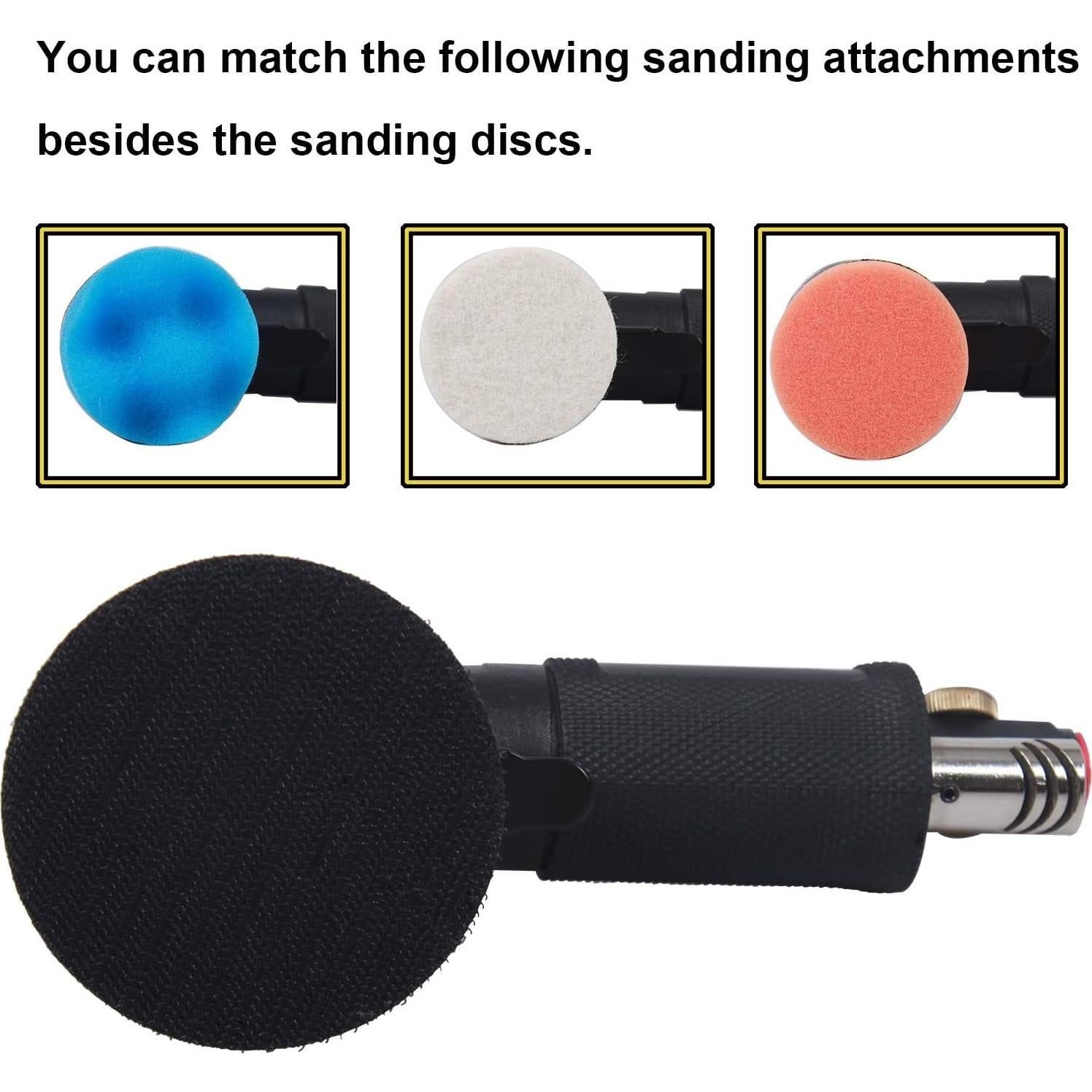 Lijadora Orbital Neumática YELWAY 2" y 3" 15000 RPM