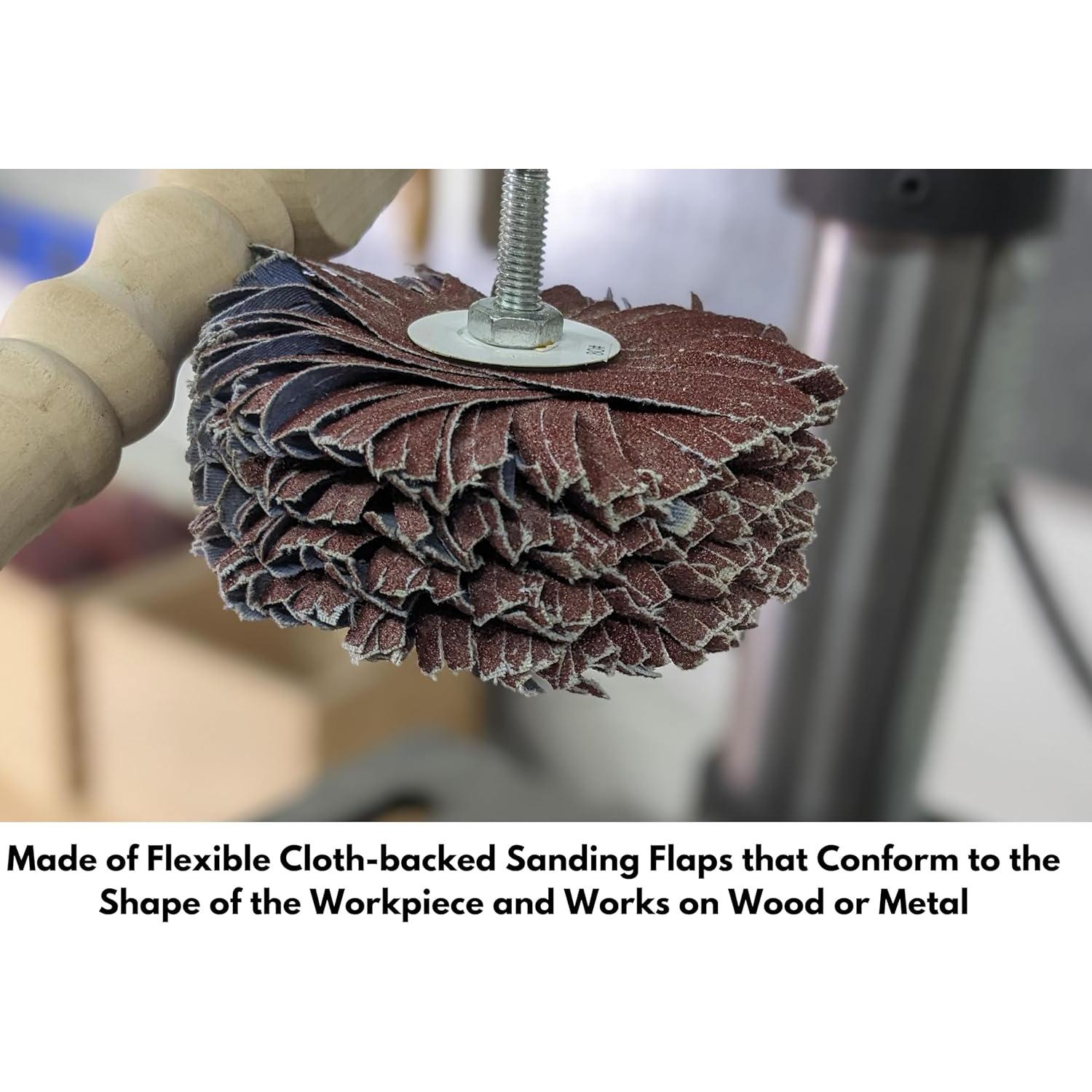 Kit de Mopa de Lijado 4" LINE10 Tools - 5 Ruedas 80 Granos