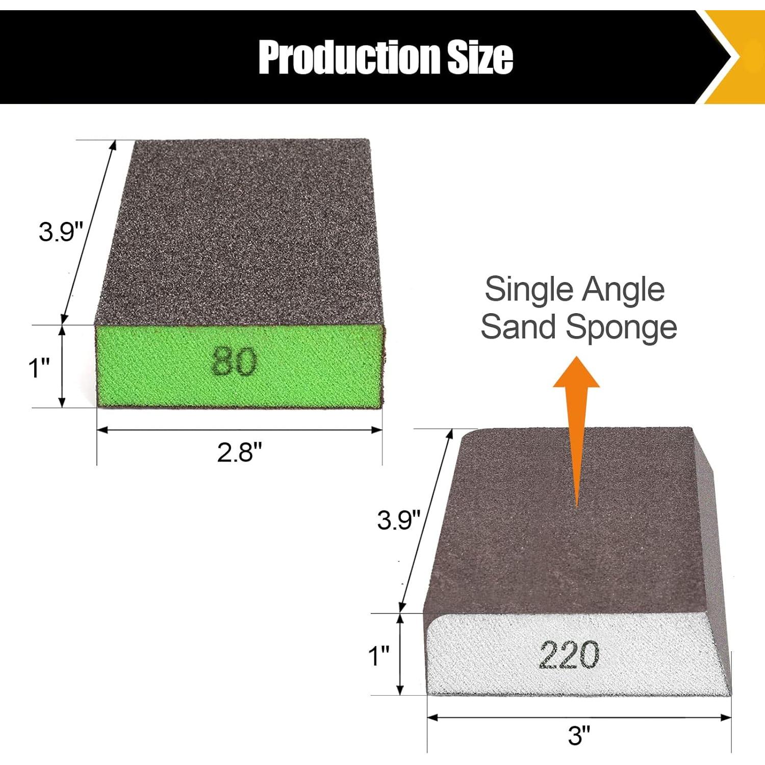 Paquete de 10 Bloques de Lijado BOSHCRAFT Grano Variado