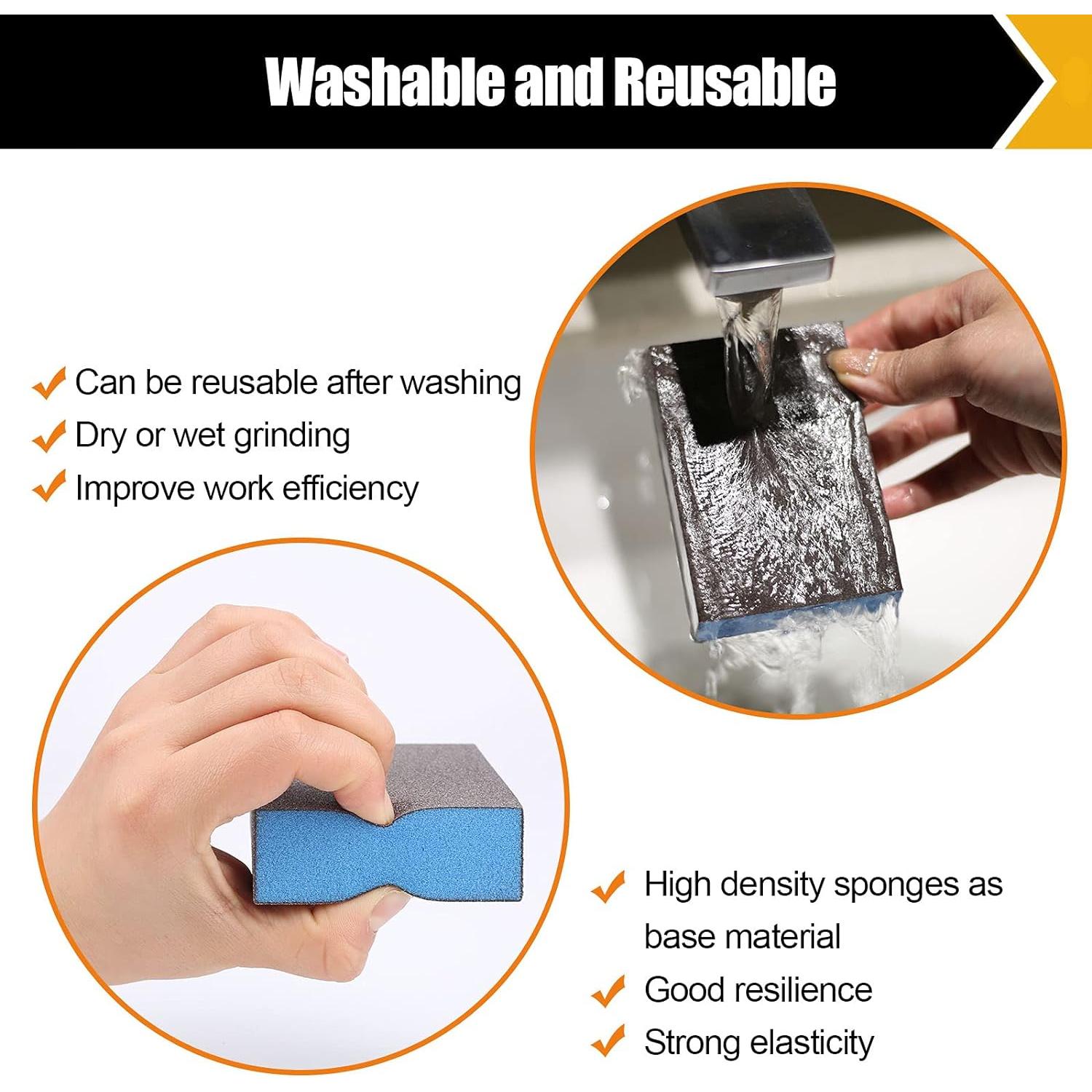 Paquete de 10 Bloques de Lijado BOSHCRAFT Grano Variado