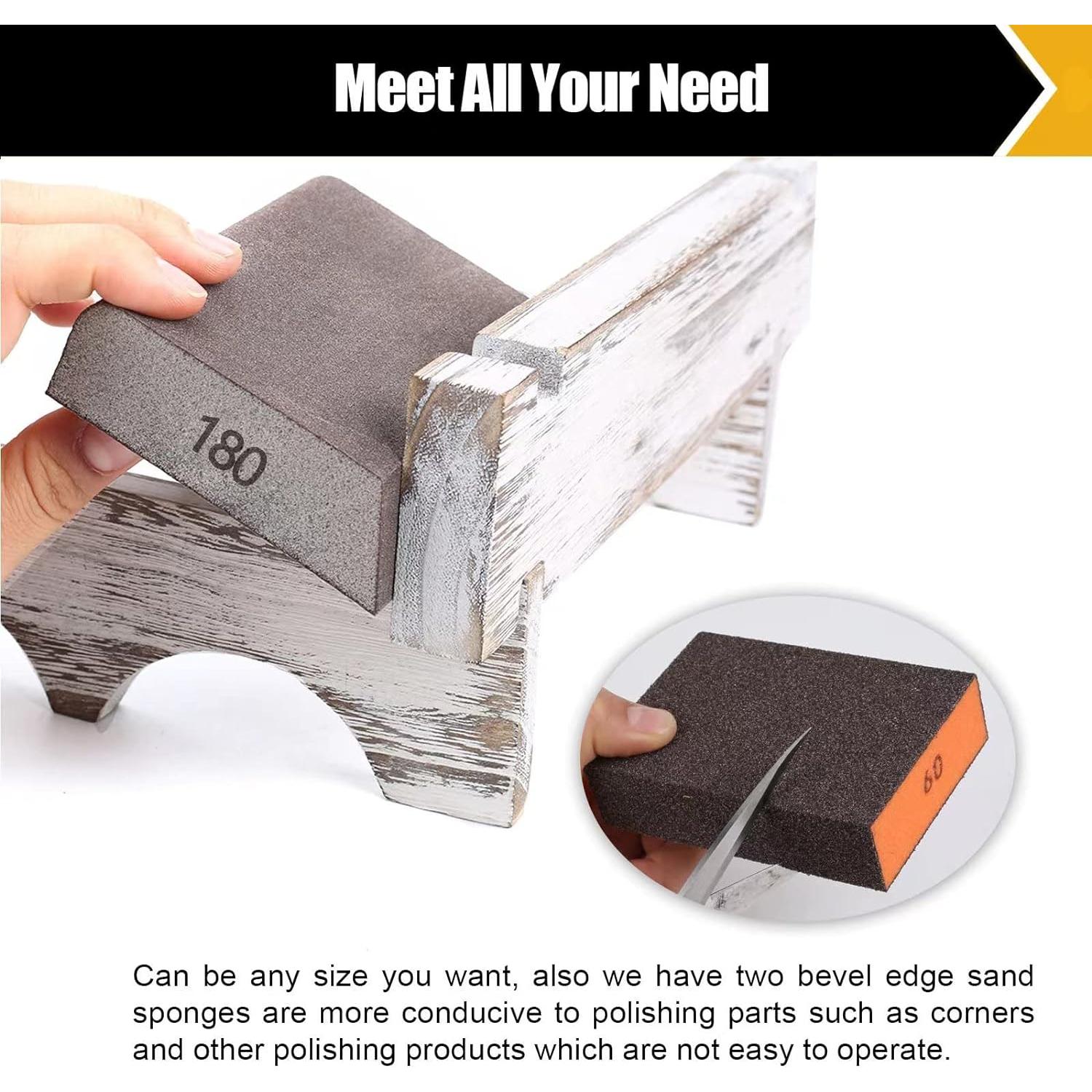 Paquete de 10 Bloques de Lijado BOSHCRAFT Grano Variado