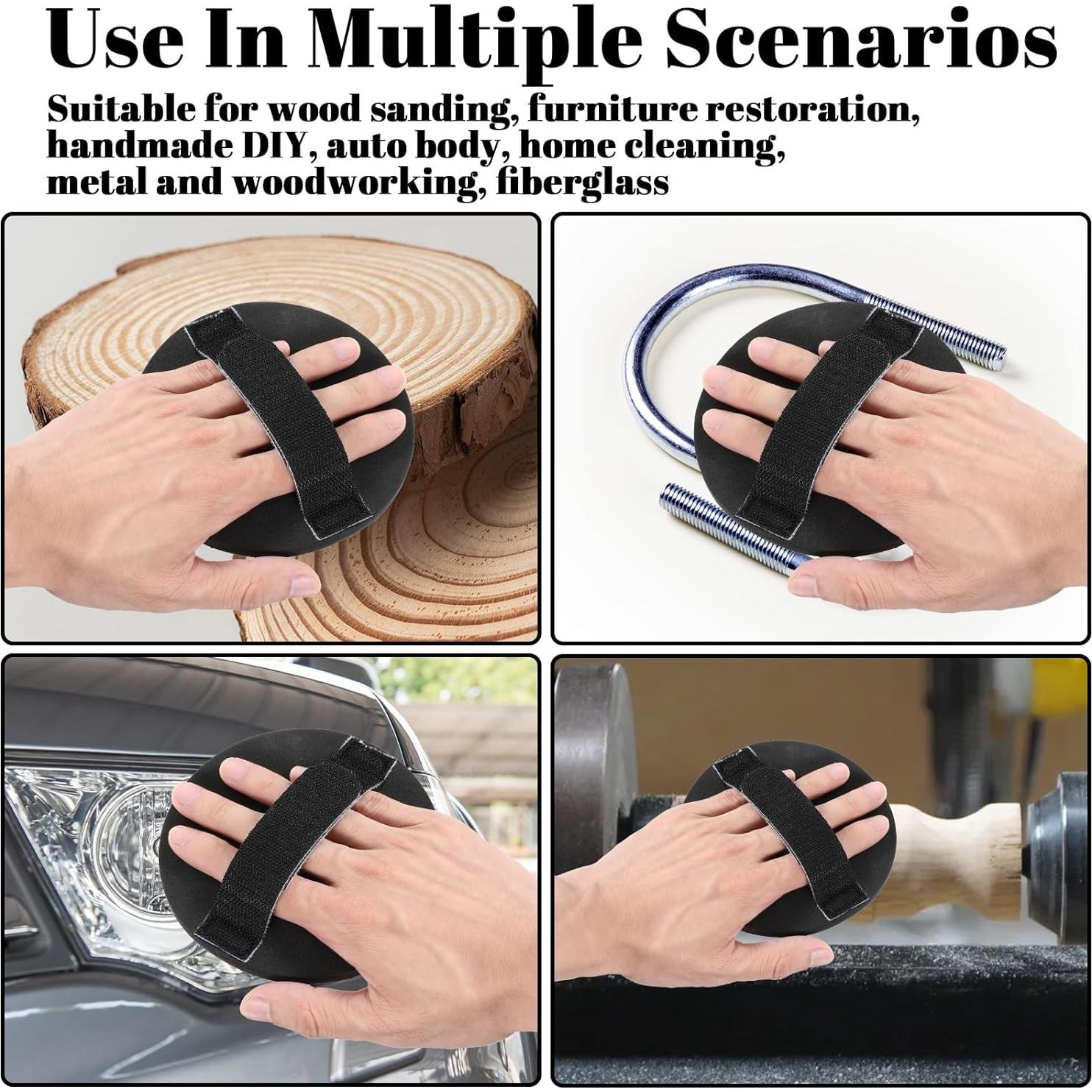 Bloque de Lijado Manual 123mm Eldraqth con Almohadilla Gancho