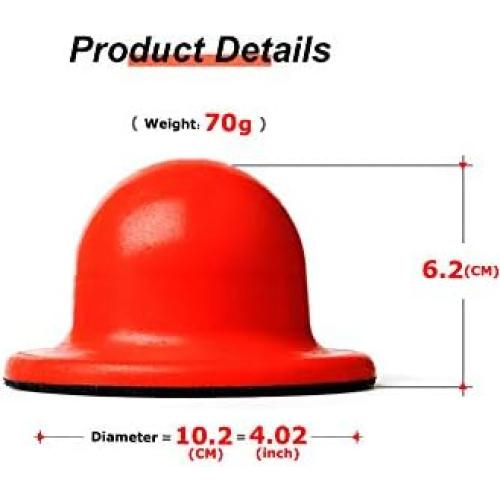 Bloque de Lijado Manual 4" con Gancho y Bucle para Madera