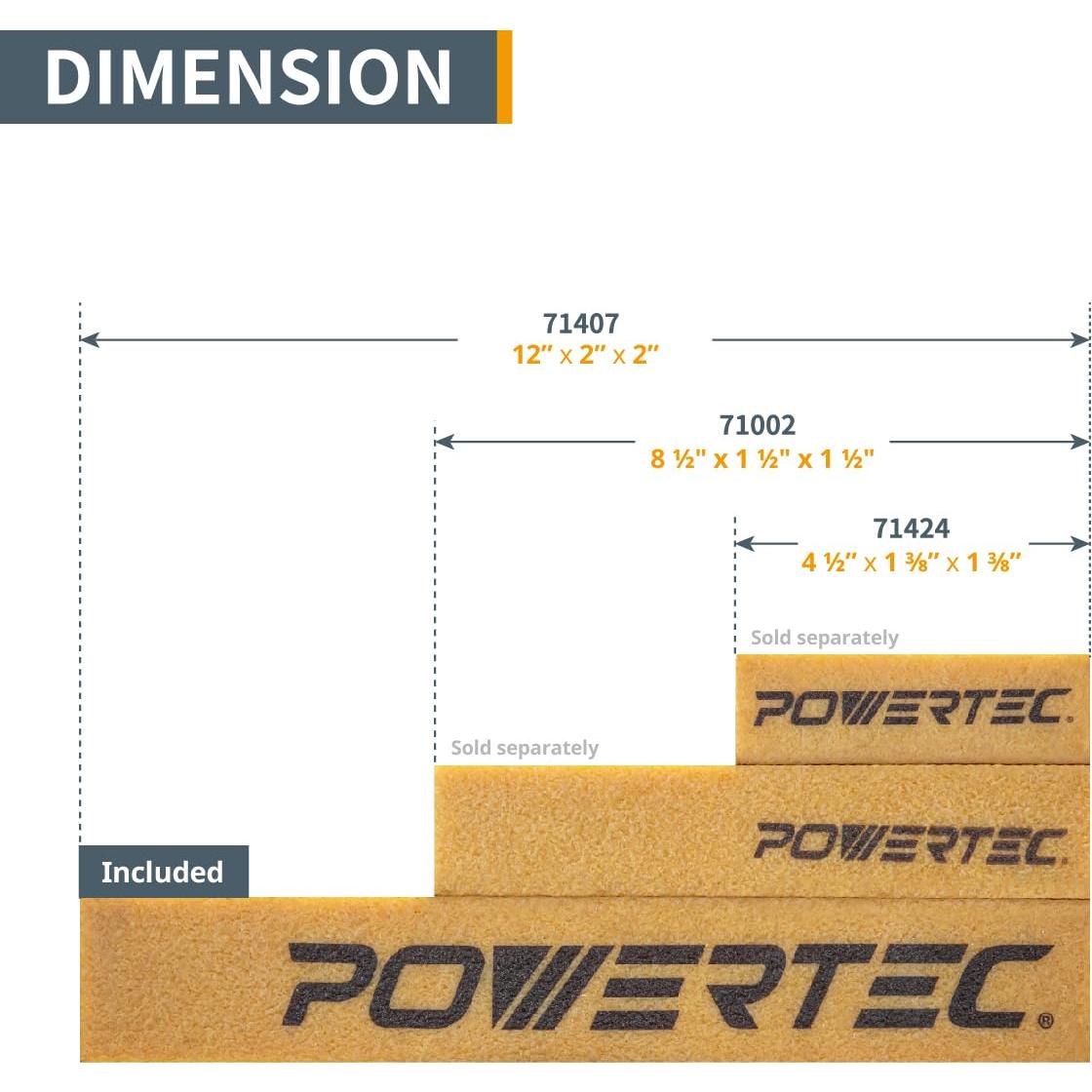 Barra de Limpieza Abrasiva POWERTEC 71407V 30.48 cm