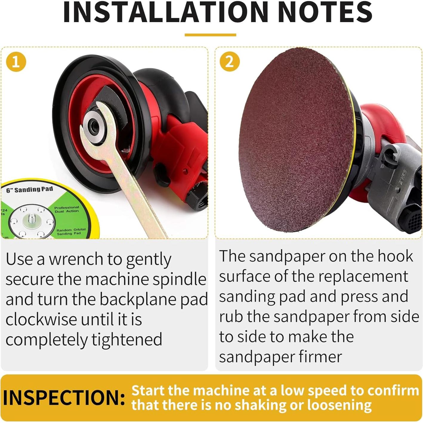 Pad de Respaldo Lijadora DA 6" Gnellkoor 2 Piezas 12000 RPM
