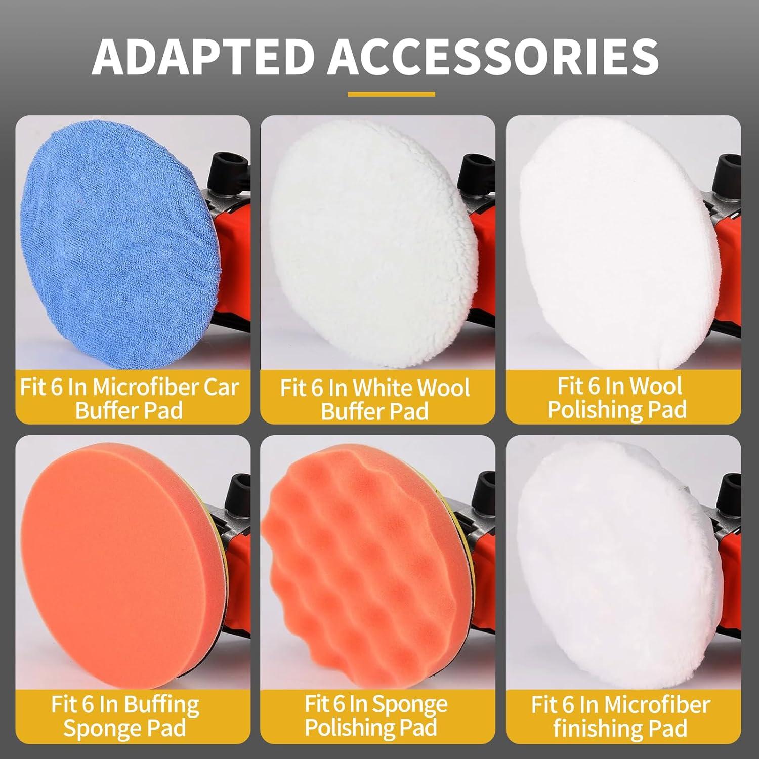 Pad de Respaldo Lijadora DA 6" Gnellkoor 2 Piezas 12000 RPM