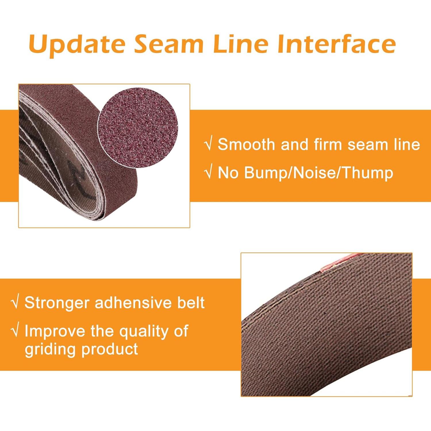 Kit de Cintas de Lijado Mornajina 45 Pcs 3/4" x 30.5 cm Granos 80-5000