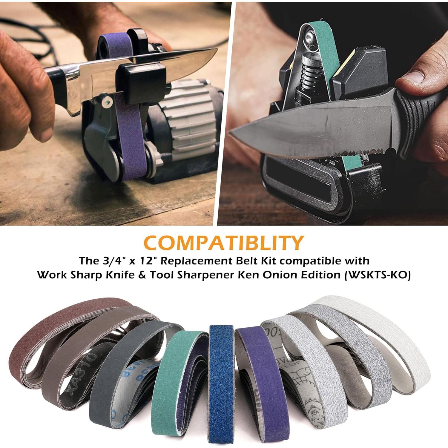 Kit de Cintas de Lijado Mornajina 45 Pcs 3/4" x 30.5 cm Granos 80-5000