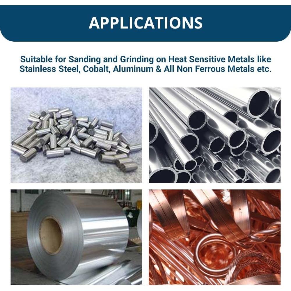 Banda de Lijado Cerámica 2" x 72" Benchmark Abrasives - 80 Grano, Paquete de 6