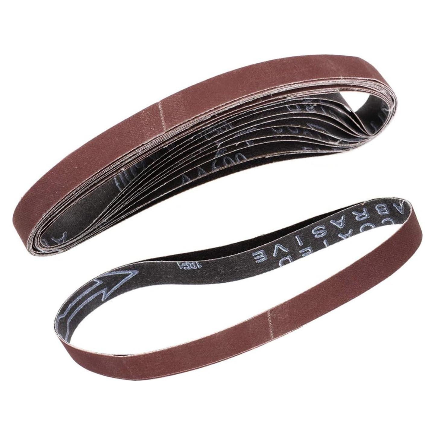 Paquete de 12 Cintas de Lijado 1.27 x 45.72 cm 600 Granos TA-VIGOR