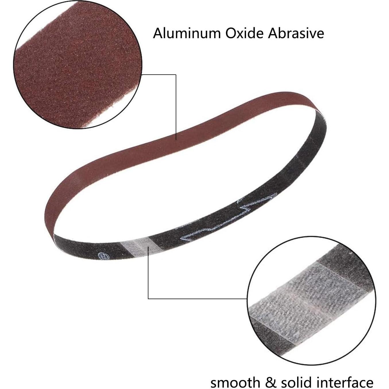 Paquete de 12 Cintas de Lijado 1.27 x 45.72 cm 600 Granos TA-VIGOR