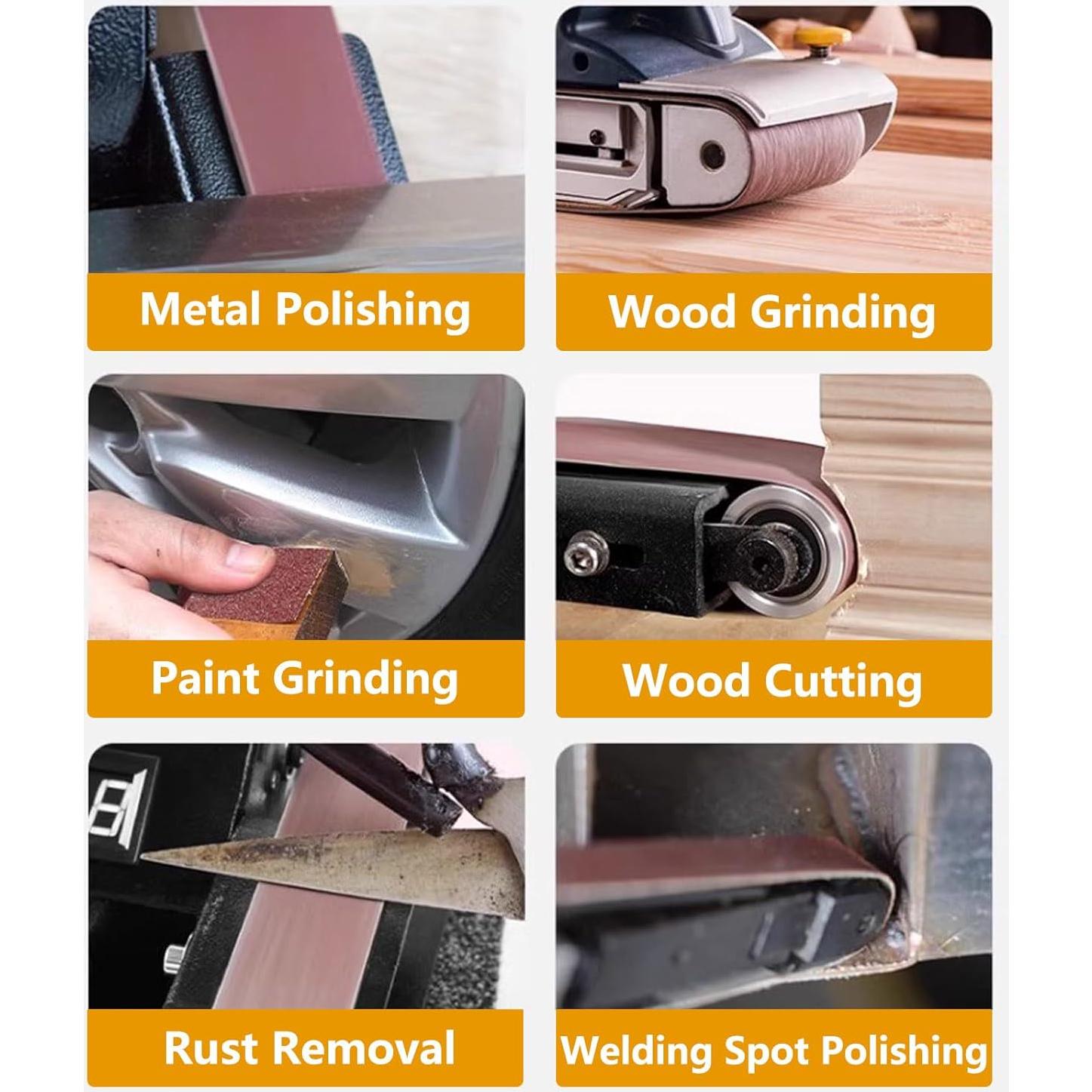 Paquete de 12 Cintas de Lijado 1.27 x 45.72 cm 600 Granos TA-VIGOR