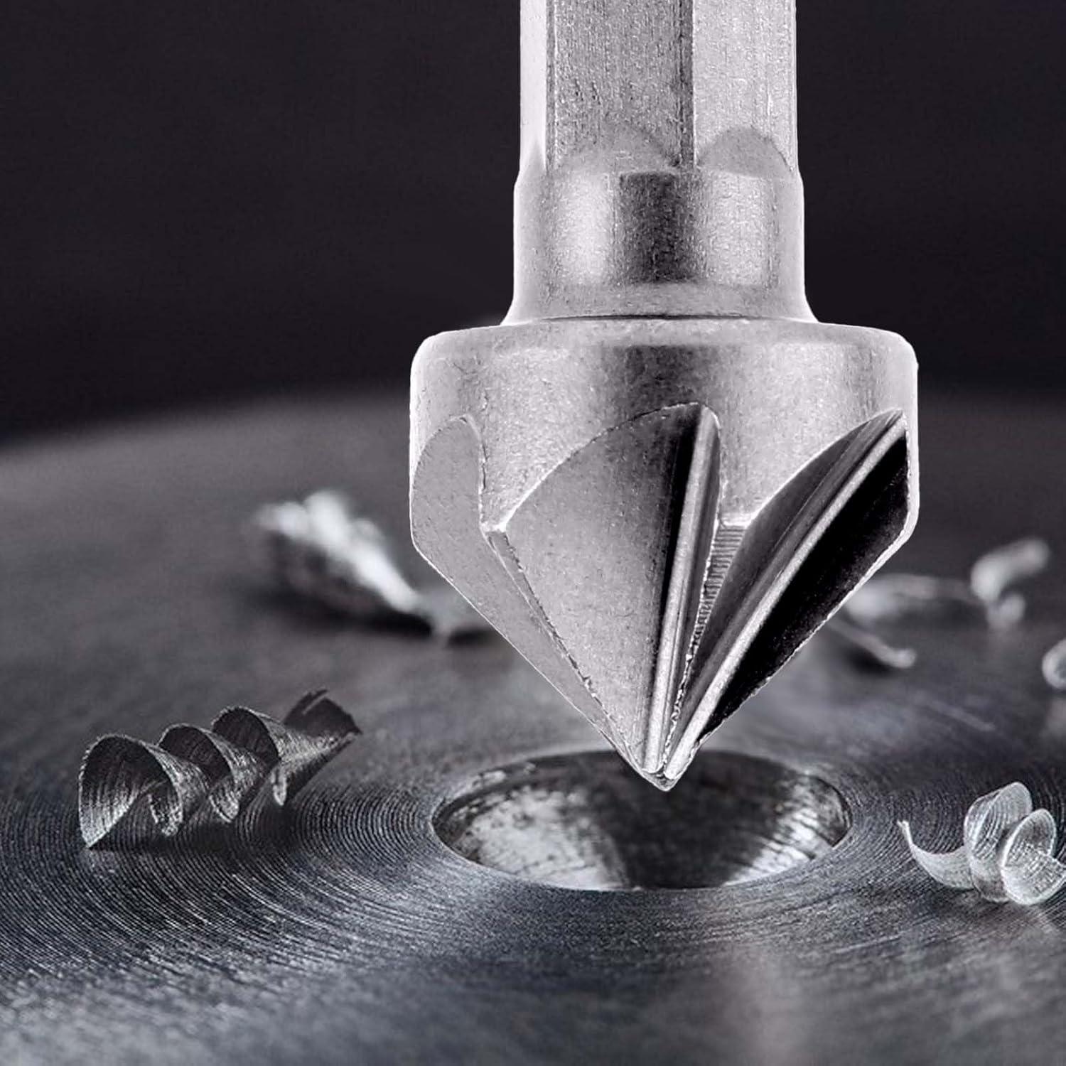 Juego de 3 brocas avellanadoras InnoHHustle 6.35mm acero