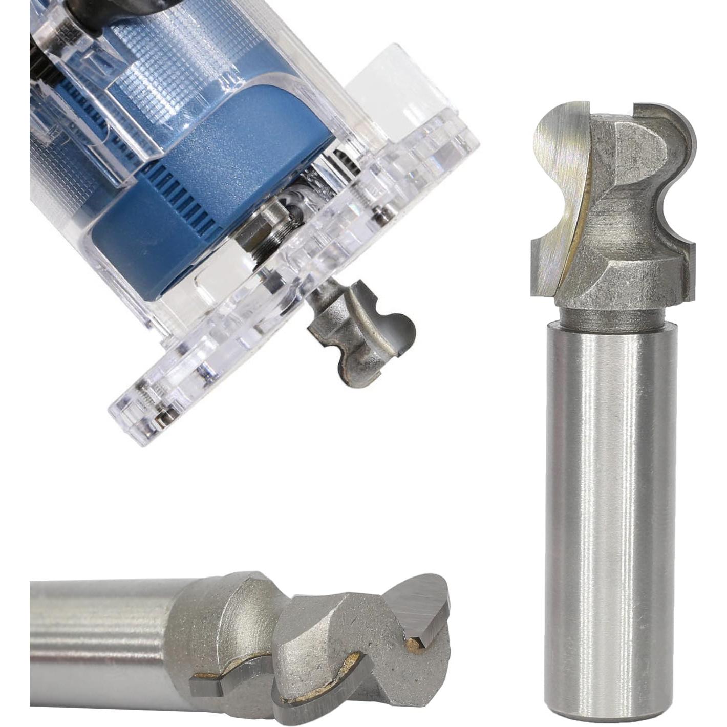 Juego de 2 fresas para tiradores Akylin 1/2" vástago carburo
