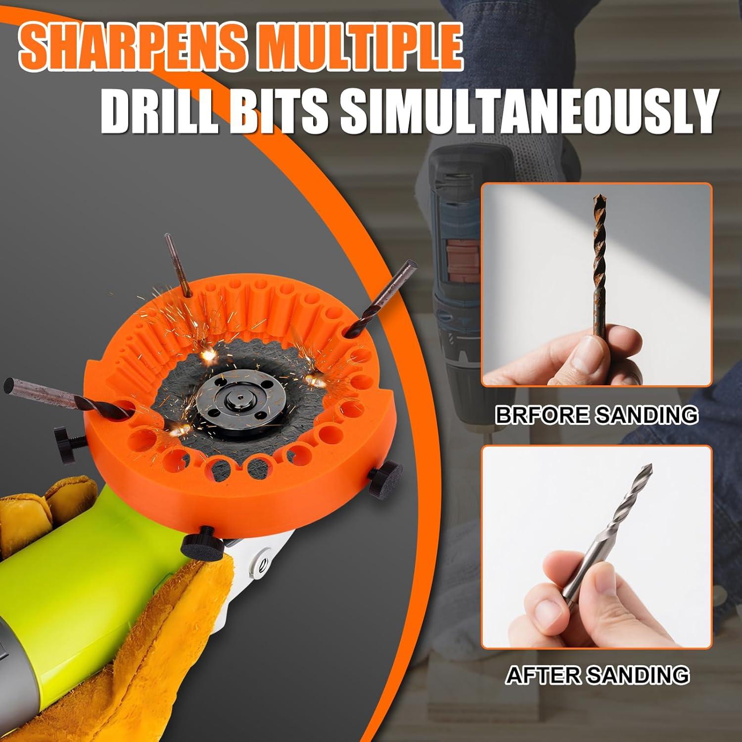 Afilador de Brocas WODHMIEY 3PCS 1.6 a 12.7 mm para Taladro