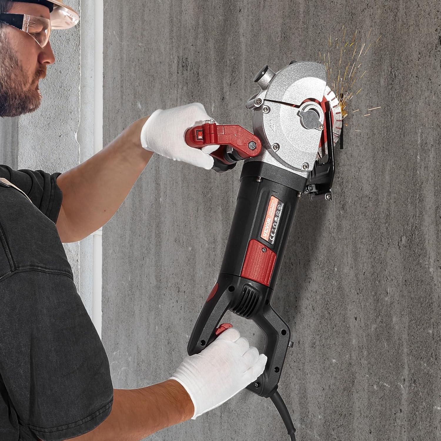 Cortadora de Pared VEVOR 4800W con Guía Láser 125mm