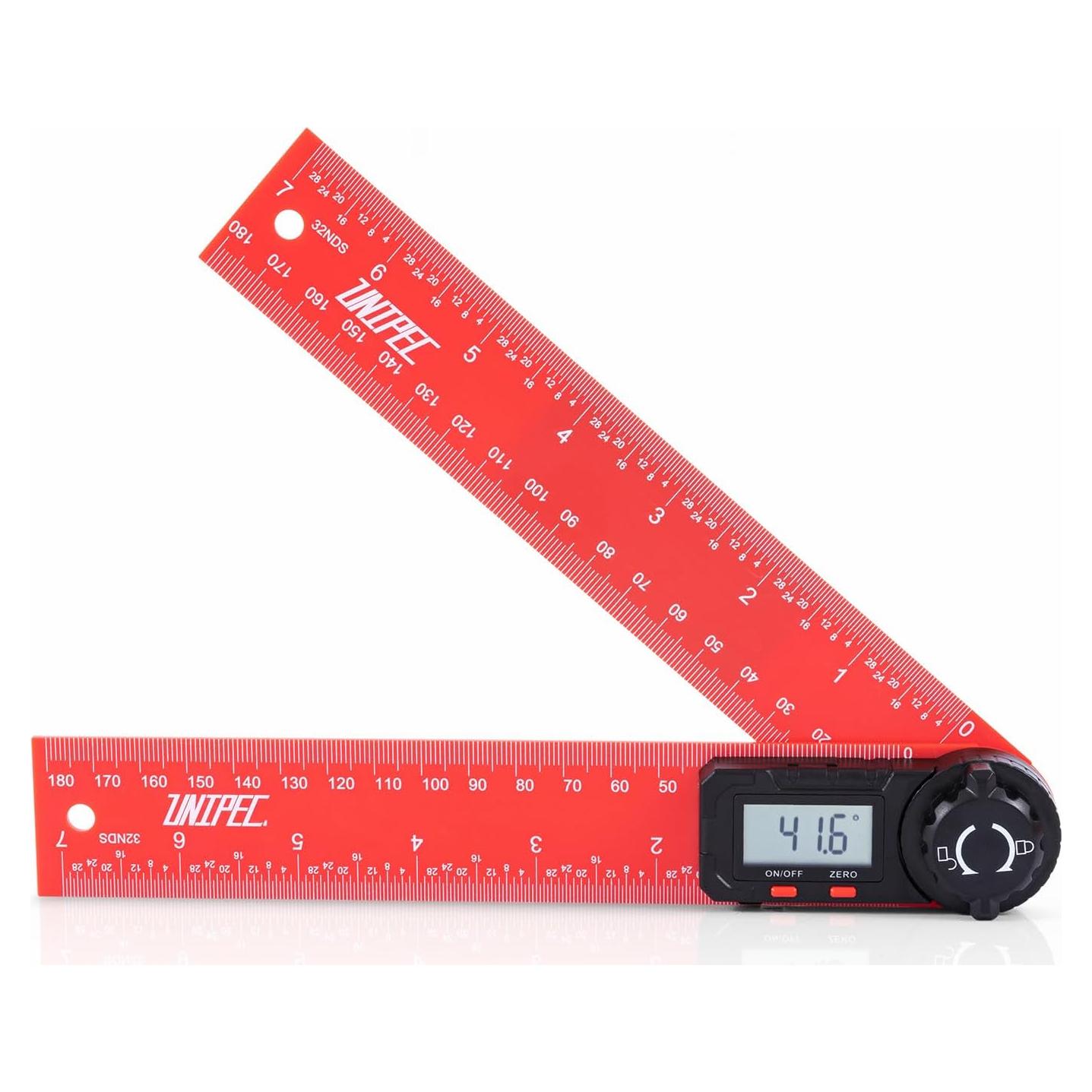 Transportador de Ángulo Digital UNIPEC 200 mm con Pantalla LCD