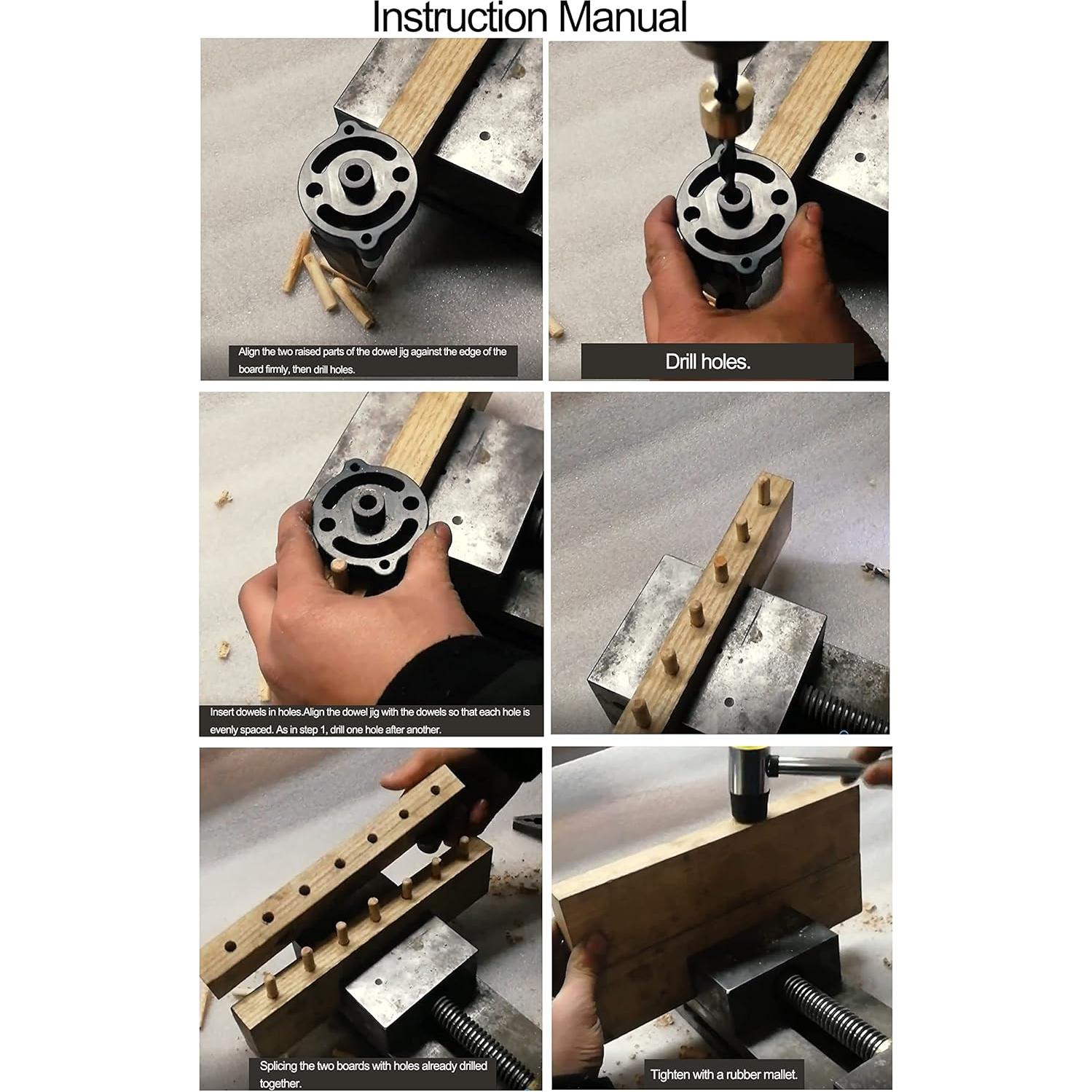 Kit de Plantilla para Espigas GANWEI con Brocas y Manguitos 3-10mm