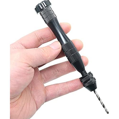 Taladro Manual KINGFOREST con 20 Brocas de Precisión 0.8-3mm