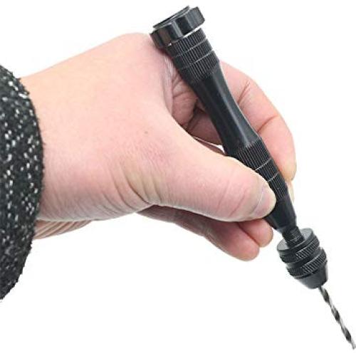 Taladro Manual KINGFOREST con 20 Brocas de Precisión 0.8-3mm