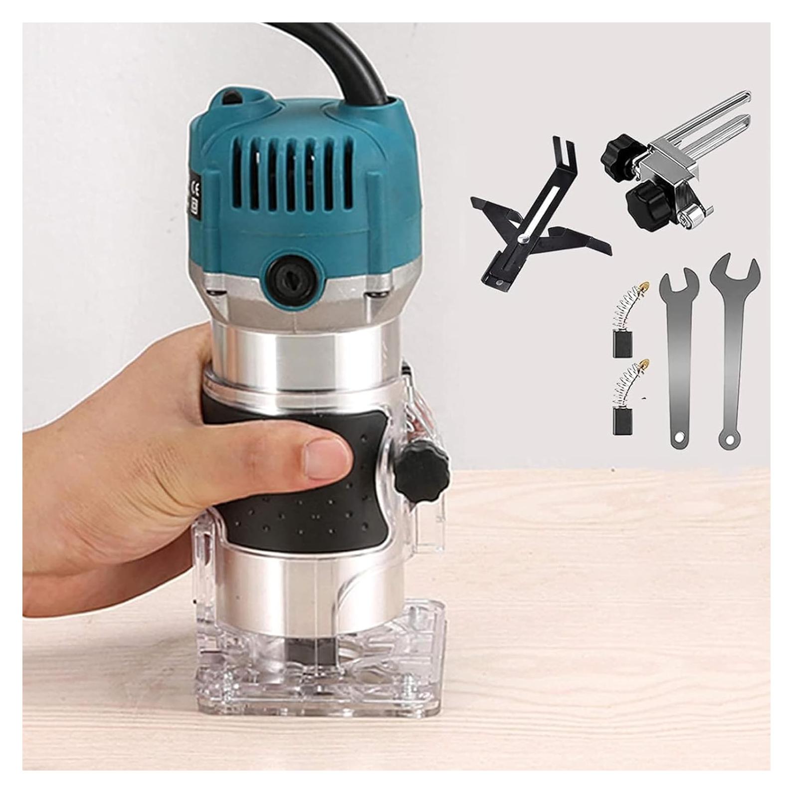 Fresadora de Madera AKYPACH 800W + 15 Brocas 1/4"