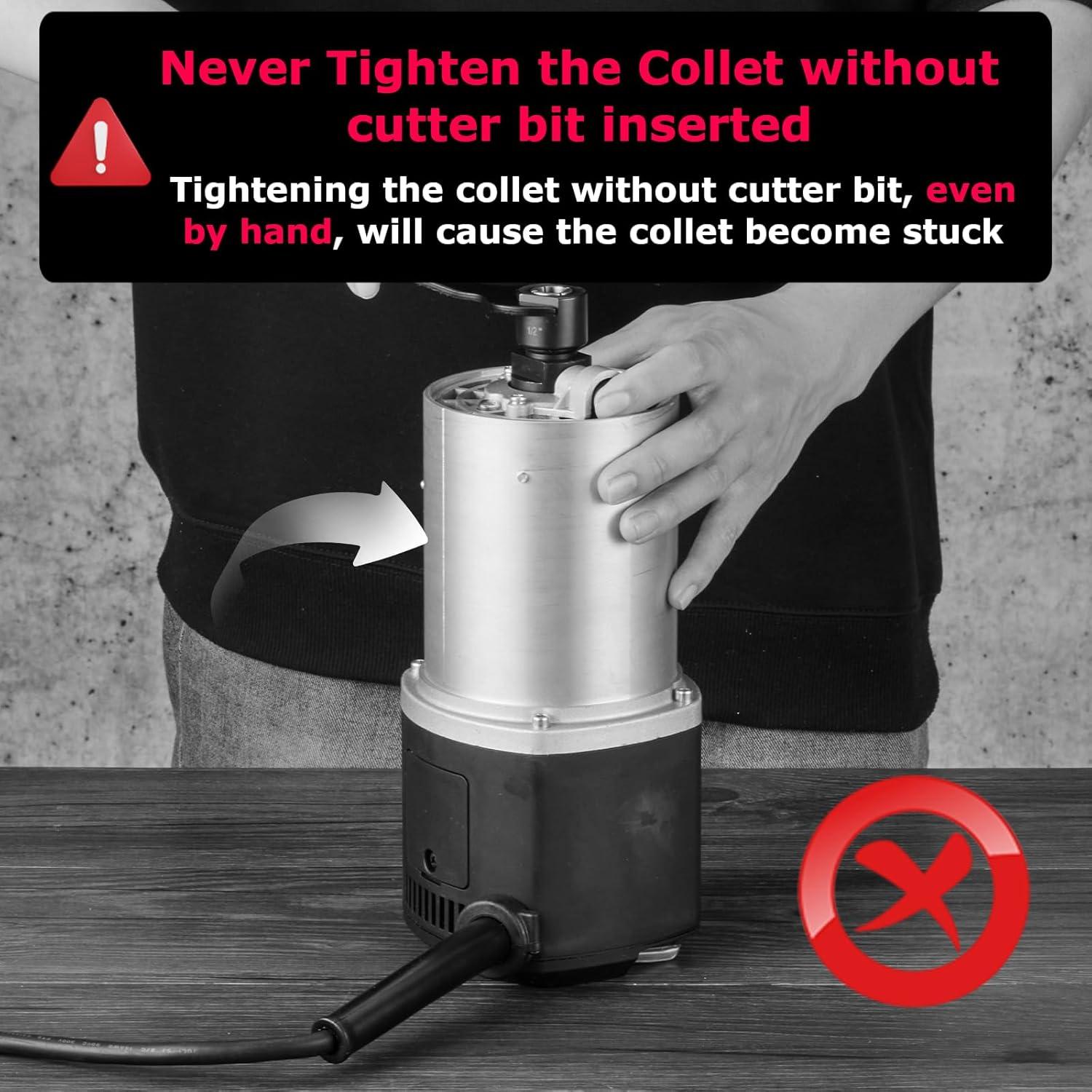 Router de Carpintería Routech 3.25HP 2400W 10.7cm Diámetro