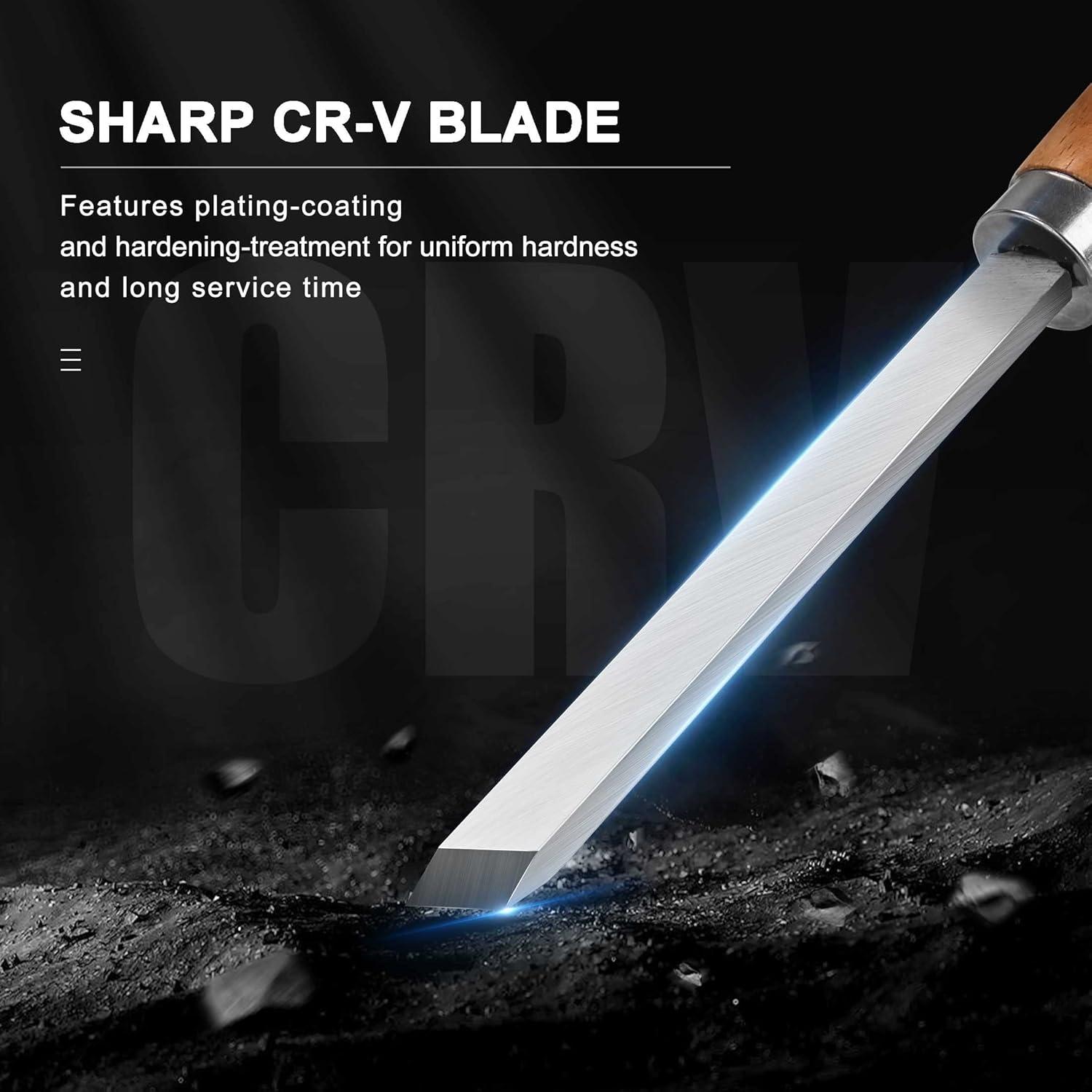 Juego de Cinceles de Torneado de Madera HAUTMEC 8 Piezas