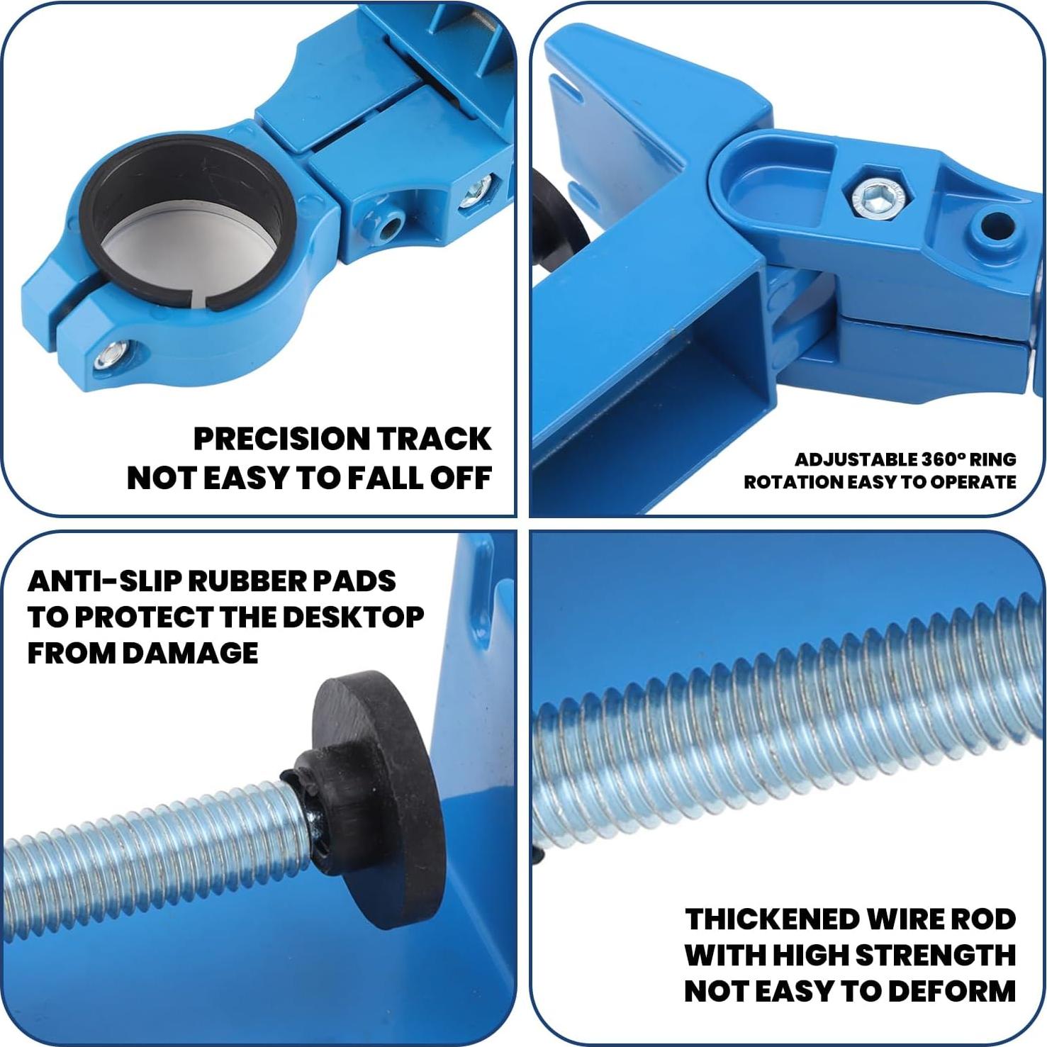 Soporte de Taladro Ajustable Topyond 360° Aleación Aluminio