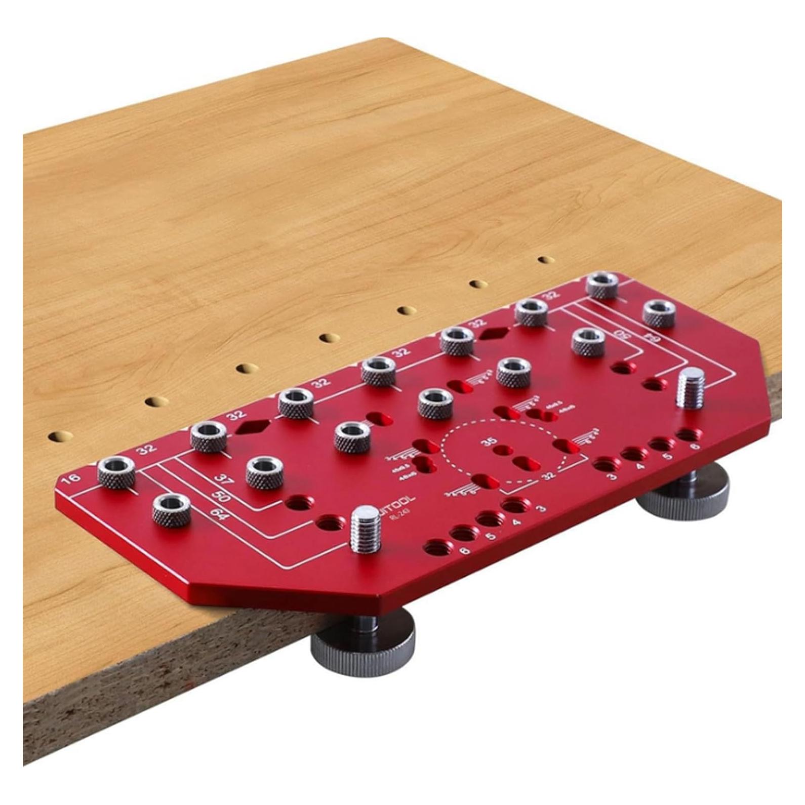 Plantilla de Perforación de Estantes y Bisagra Ejoyous 2 en 1