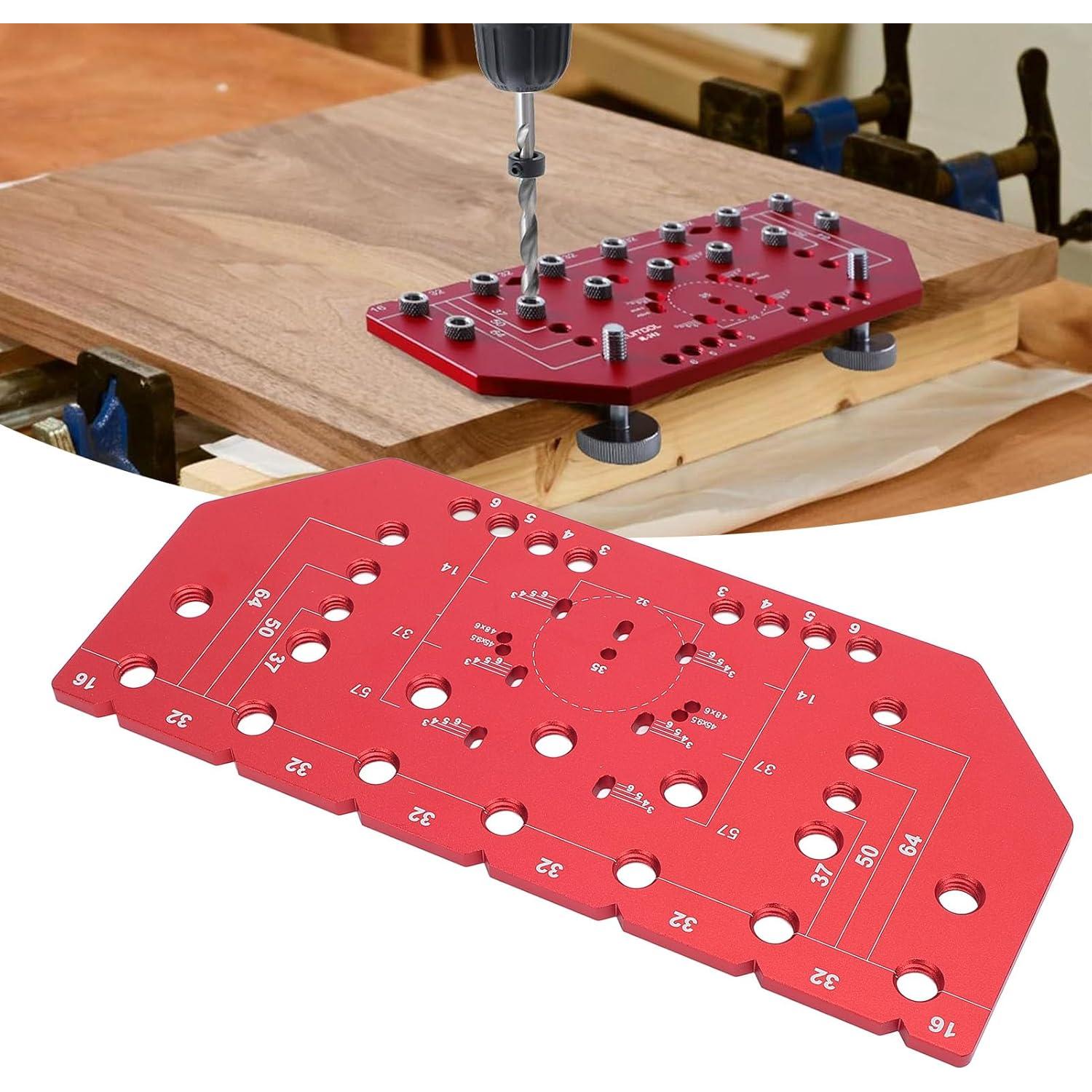 Plantilla de Perforación de Estantes y Bisagra Ejoyous 2 en 1