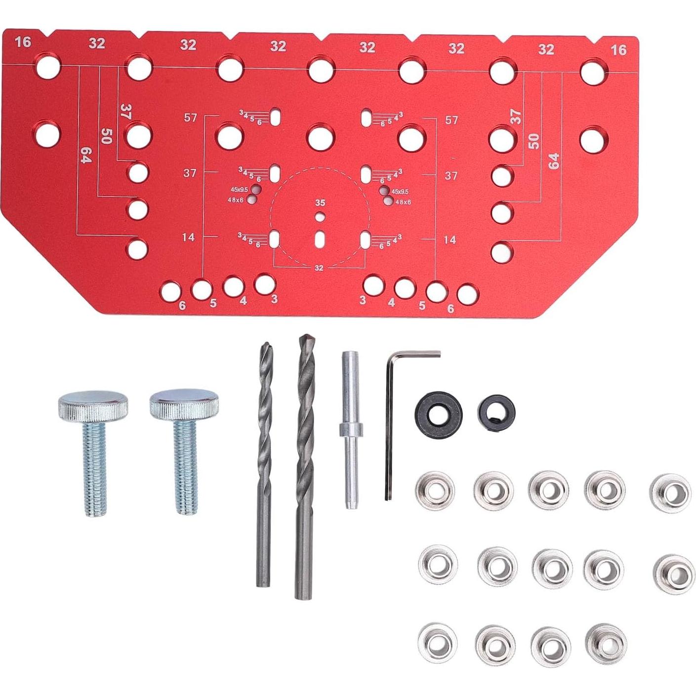 Plantilla de Perforación de Estantes y Bisagra Ejoyous 2 en 1