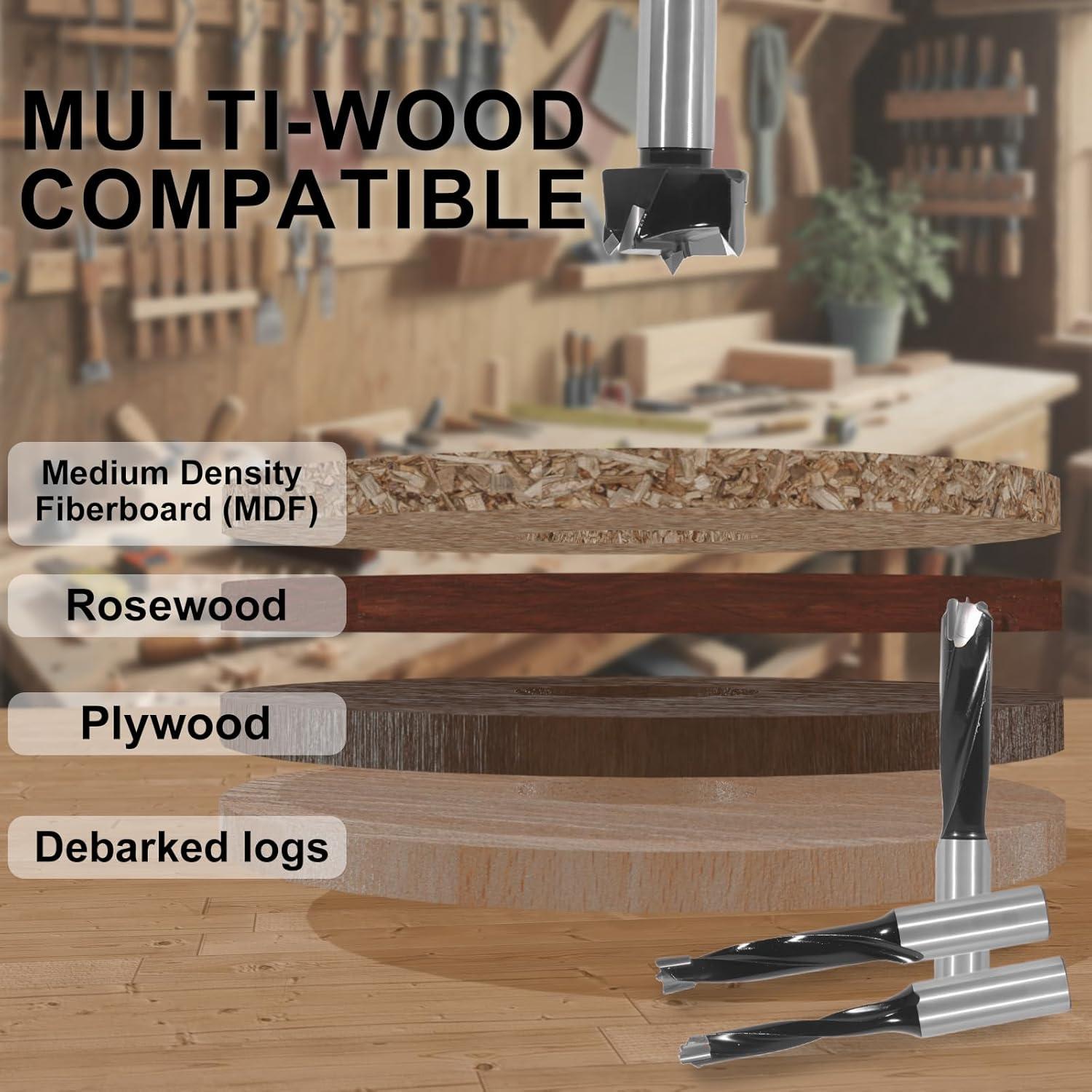 Juego de Brocas Forstner CSOOM 13PCS para Madera y Plástico