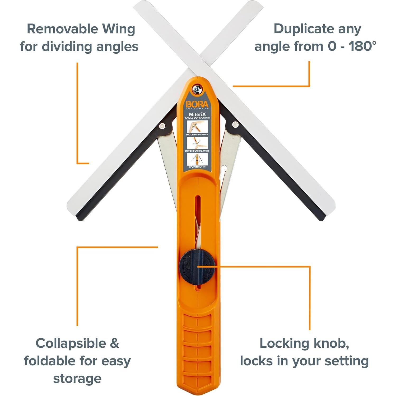 Duplicador de Ángulo BORA MiteriX 27.94 cm Aluminio