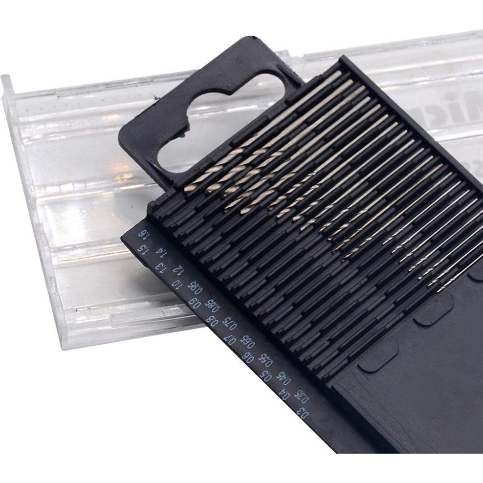 Juego de Brocas Mini Micro Mesee 20 Piezas 0.3-1.6mm HSS