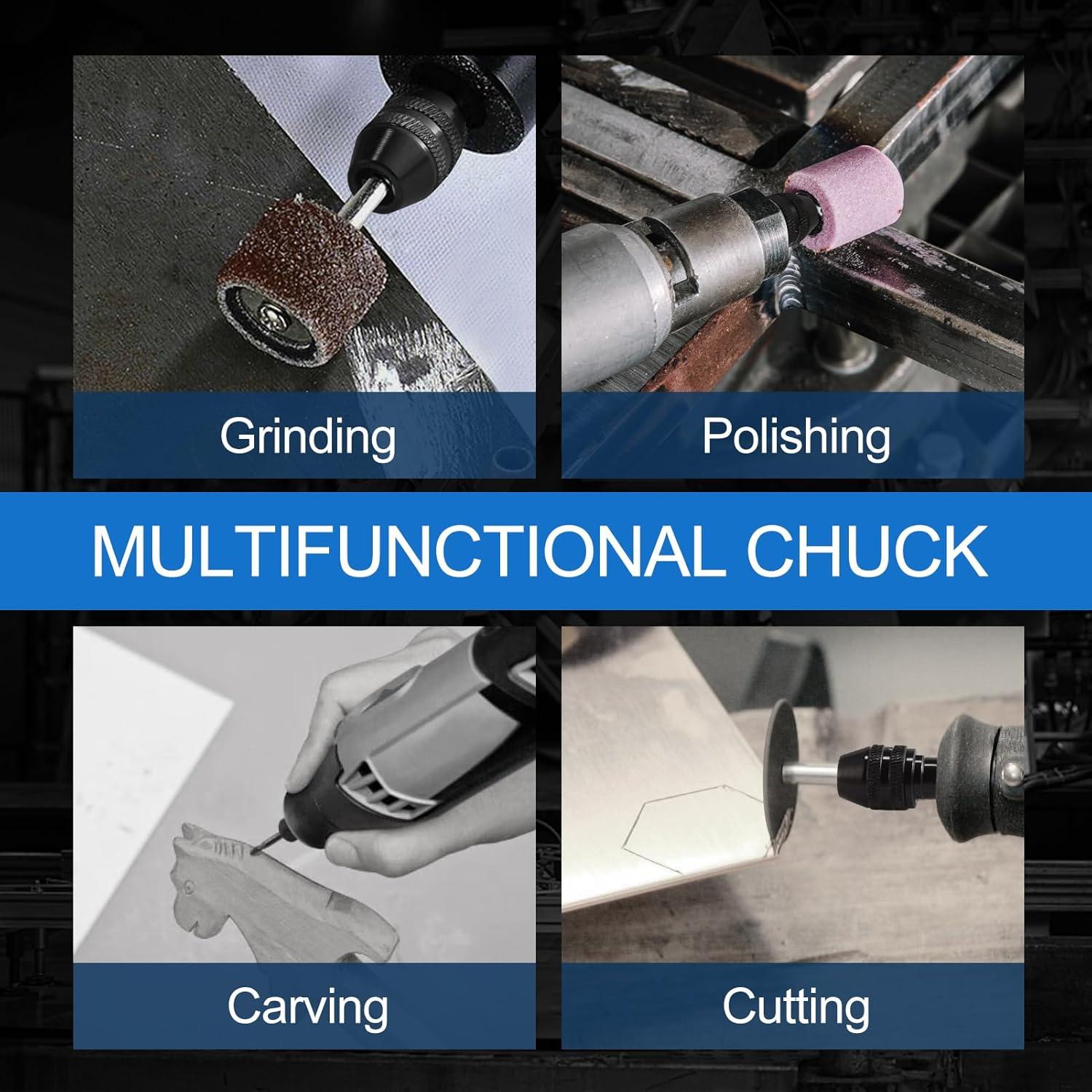 Juego de Mandriles Sin Llave Hozly 0.8-3.2mm Accesorios